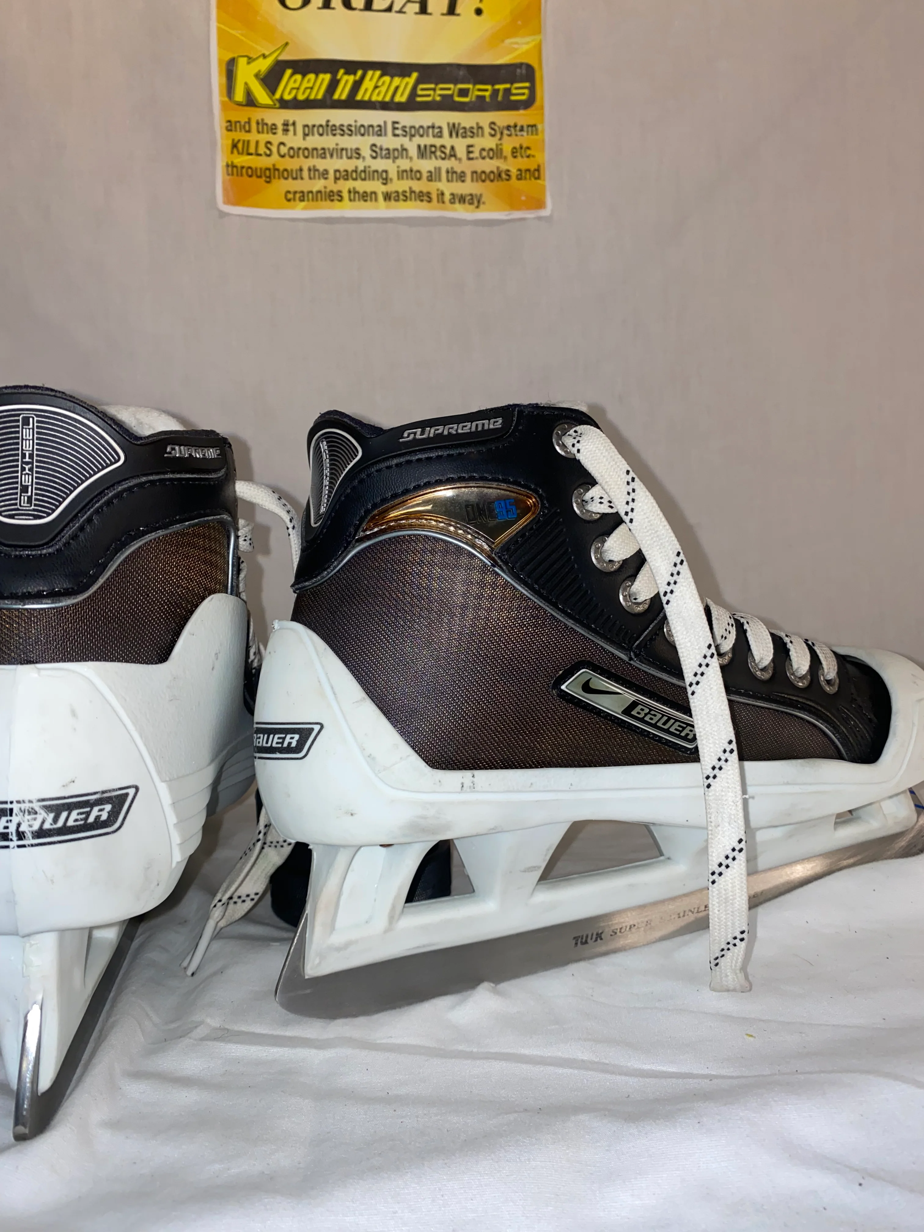 Used Nike Bauer Supreme One95 Size 4.5 D Ice Hockey Goalie Skates - Image 5