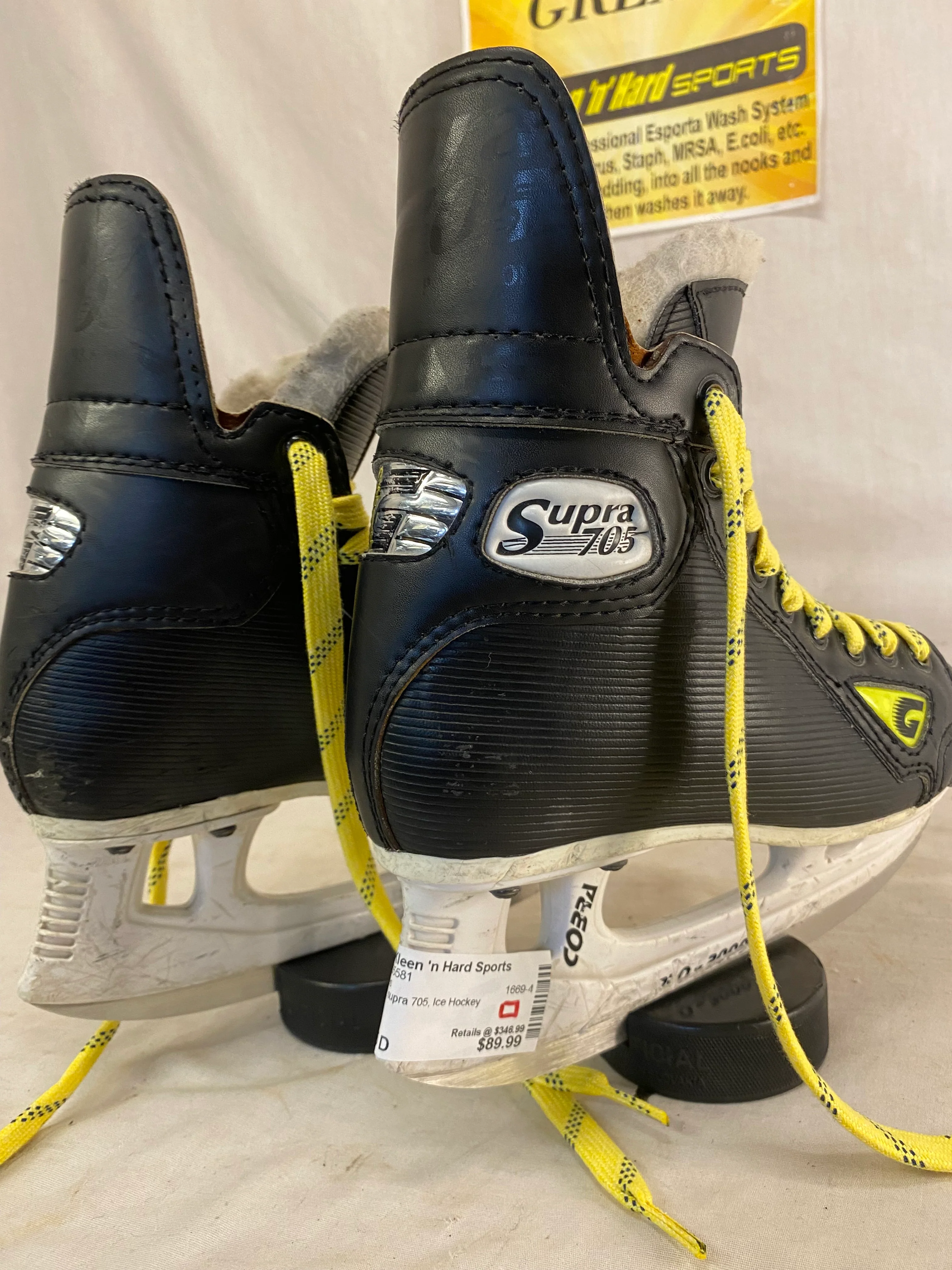 Used Graf supra 705 Size 2.5 D Ice Hockey Skates - Image 3