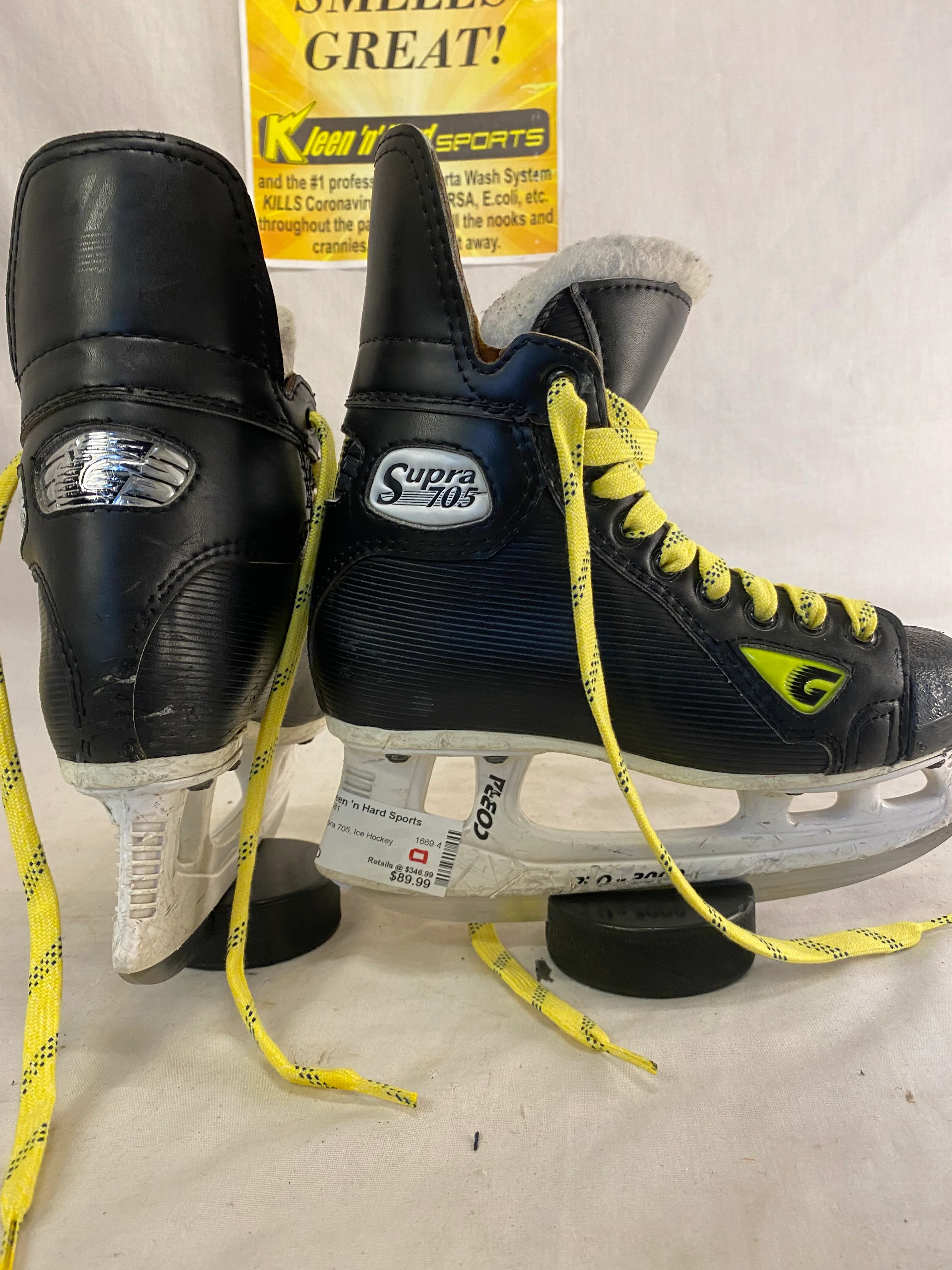 Used Graf supra 705 Size 2.5 D Ice Hockey Skates - Image 5