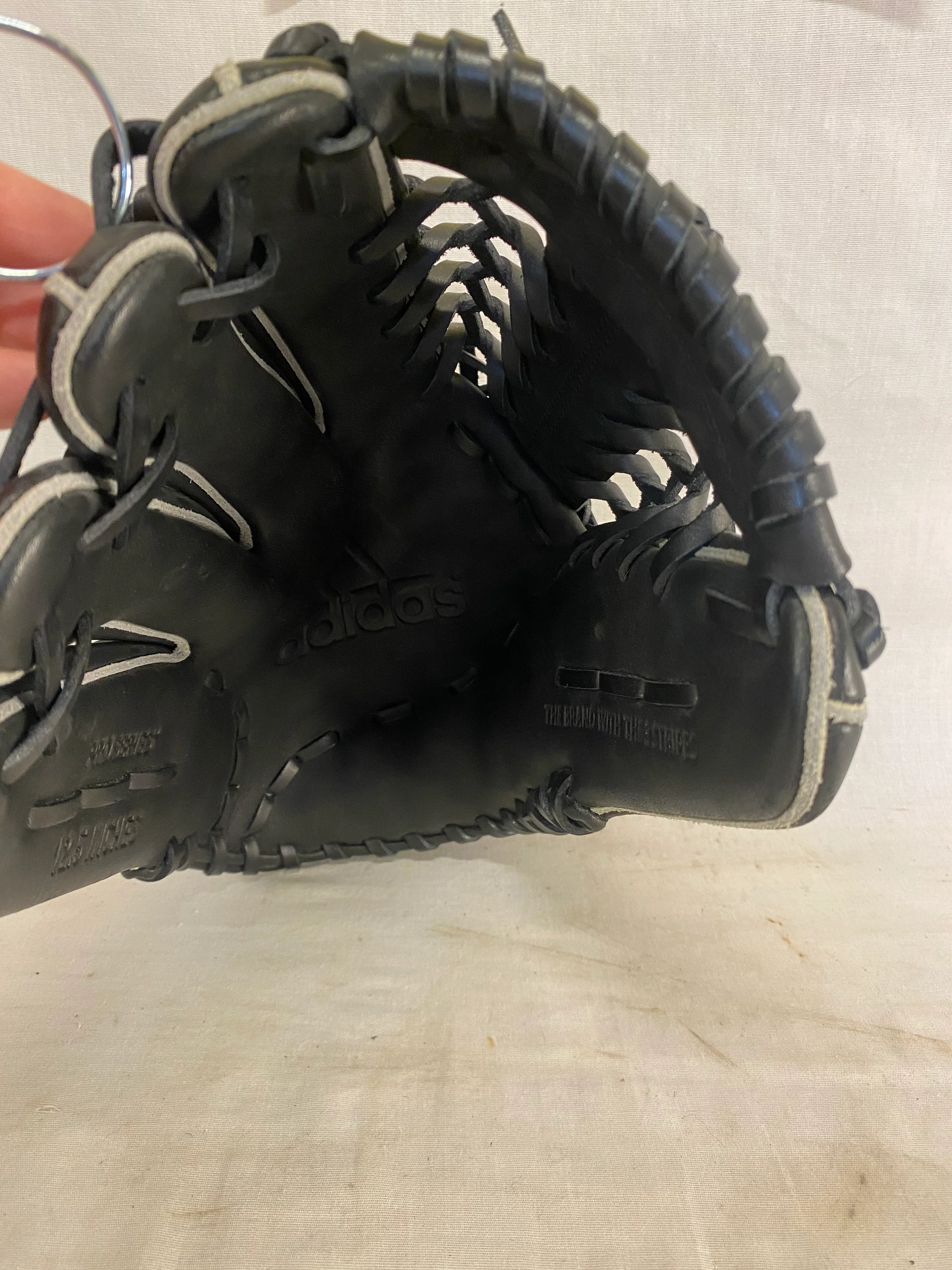 New adidas Pro Series Black-Gray Size-Glove 12.5" Baseball Throws Left Glove - Image 6