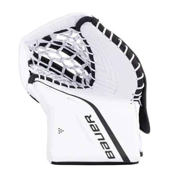 New Bauer Prodigy Reg (Lt Hand) Sz Yth Black/White Ice Hockey Goalie Catcher