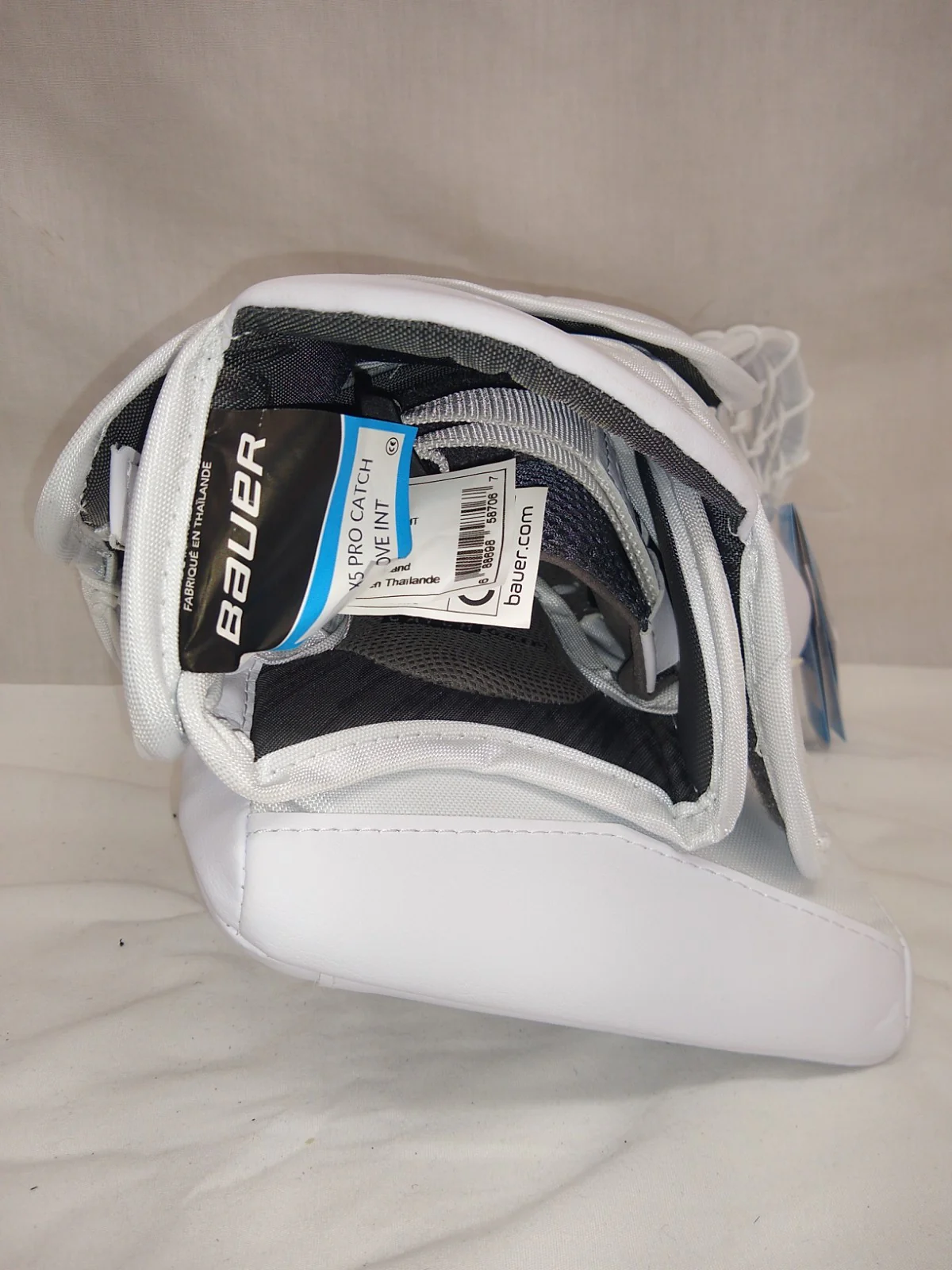 New Bauer Vapor X5 Pro Reg (Lt Hand) Sz Int White Hockey Goalie Goalie Catcher - Image 5
