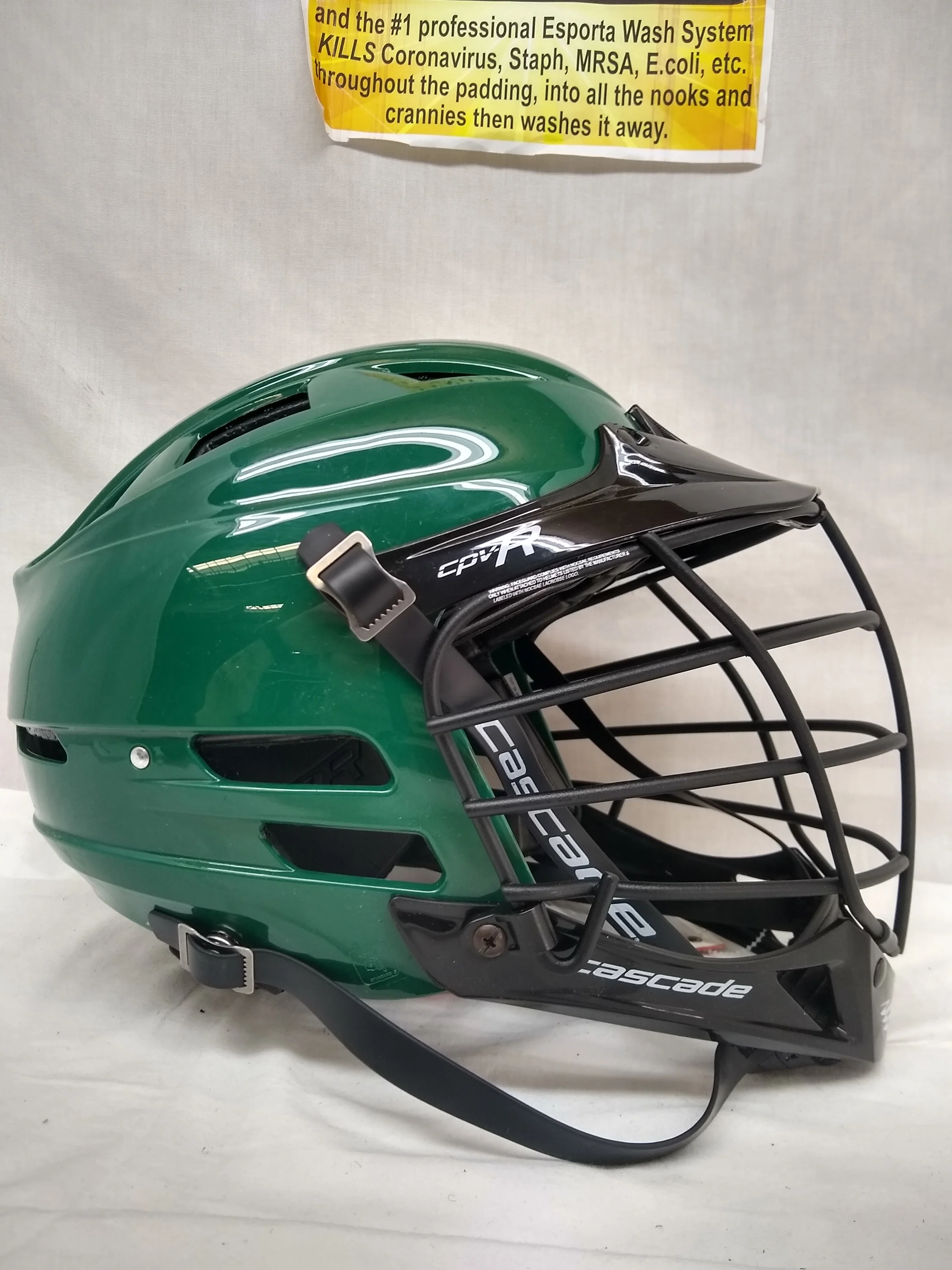 New Cascade CPV-R Size M/L Forest Green/Black Mens Lacrosse Helmet - Image 4