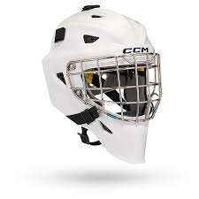 New CCM Axis F5 Size Youth White Hockey Goalie Goalie Mask