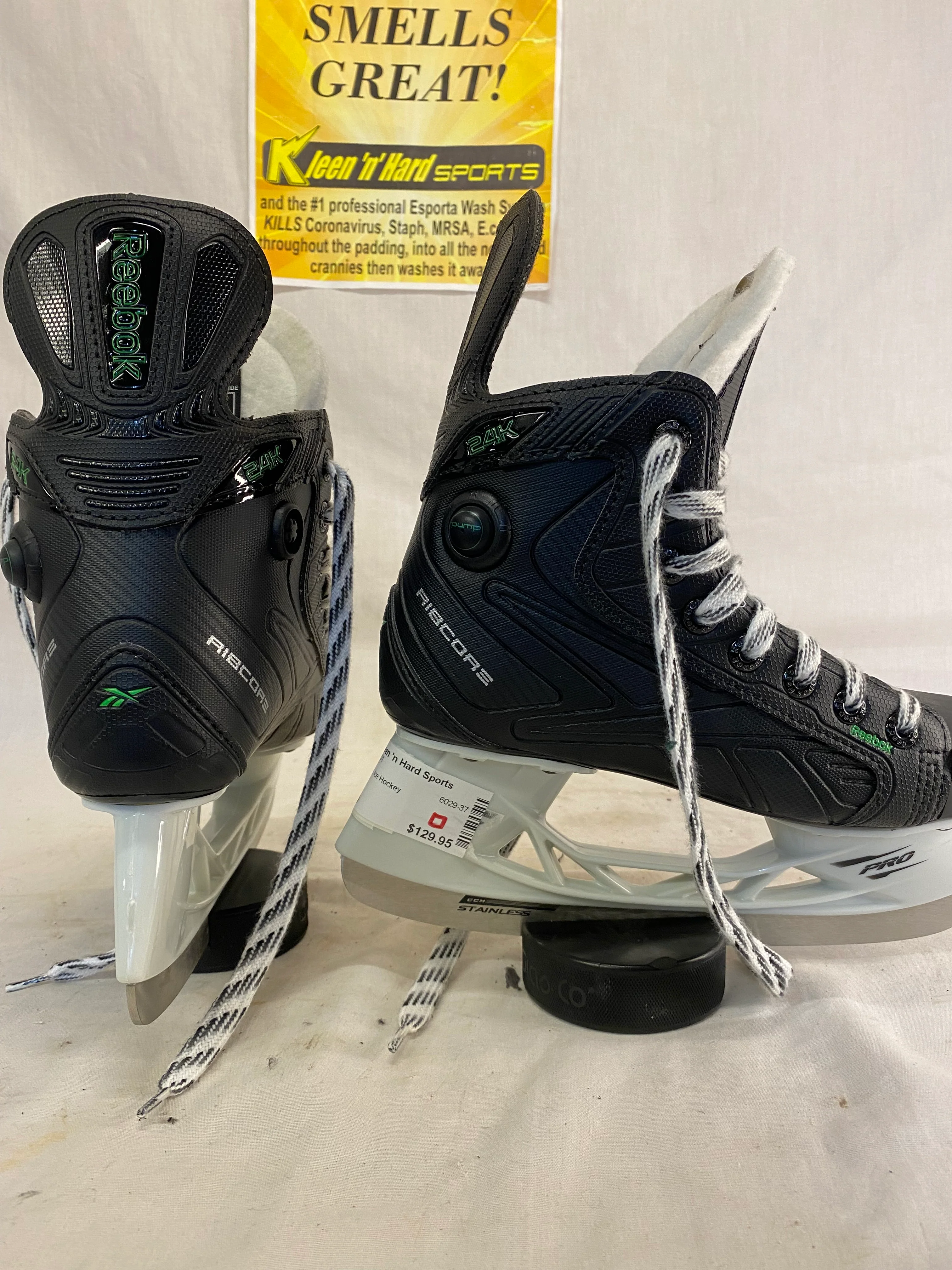 New Reebok 24K Size 1.5 D Ice Hockey Skates - Image 5