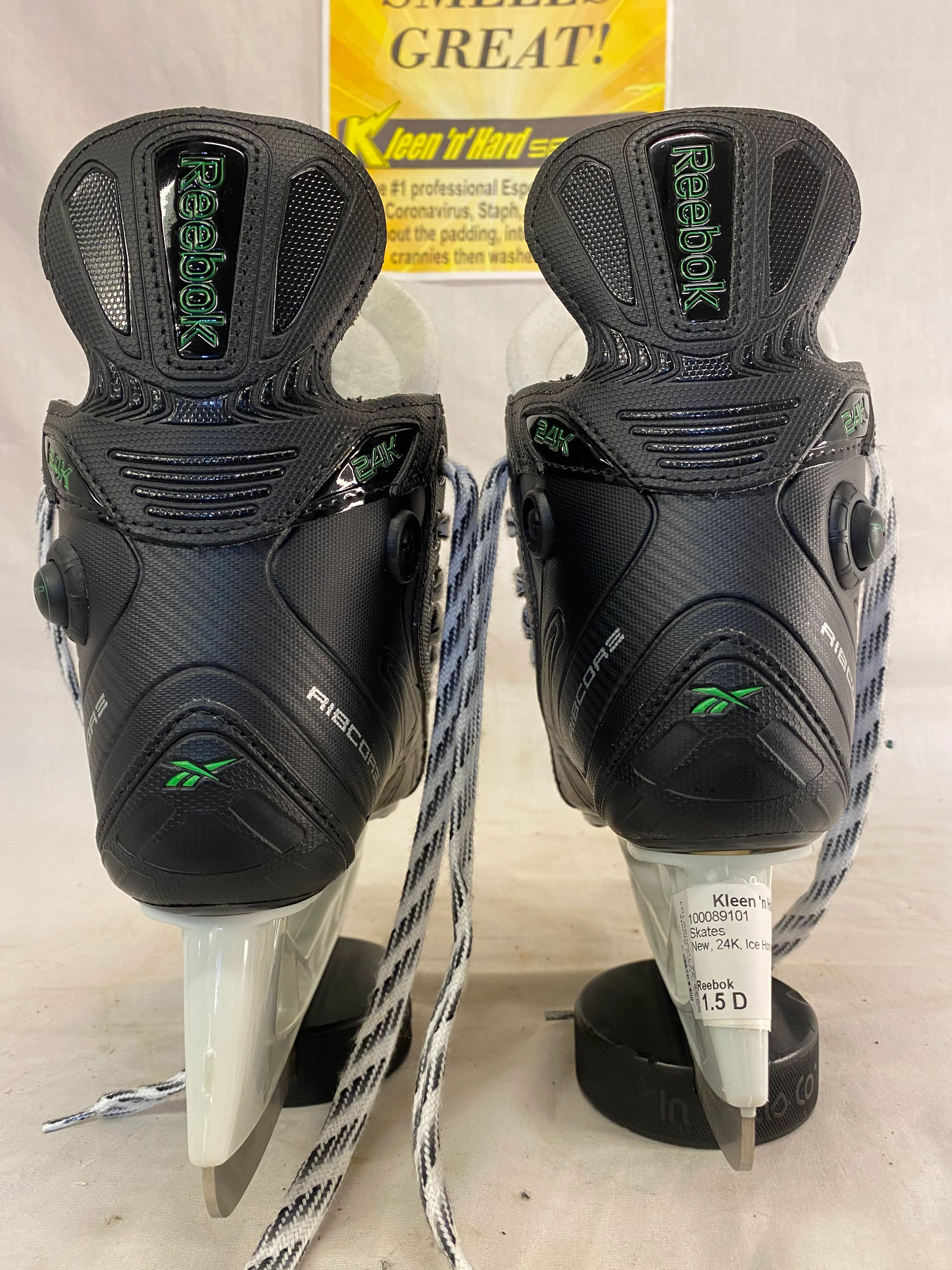 New Reebok 24K Size 1.5 D Ice Hockey Skates - Image 6