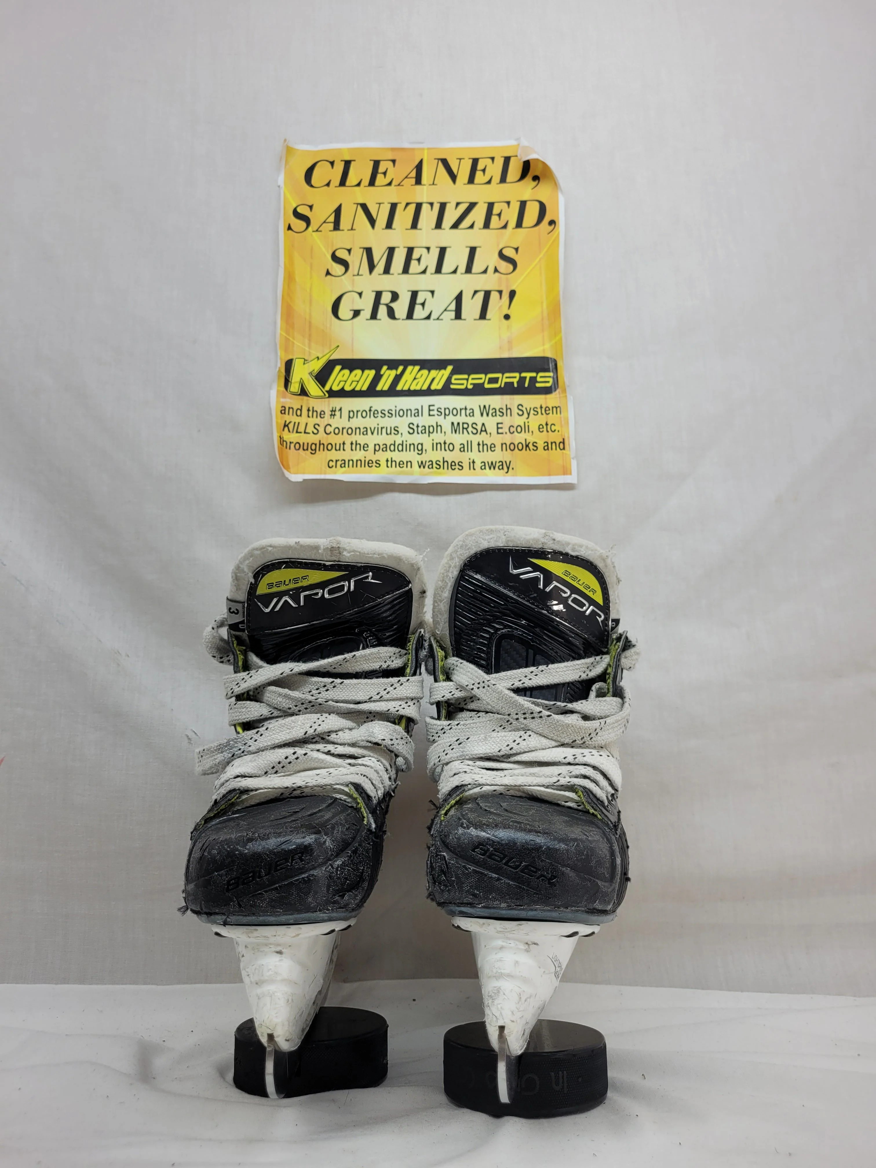 Used Bauer 3X Size 3 Ice Hockey Skates - Image 2