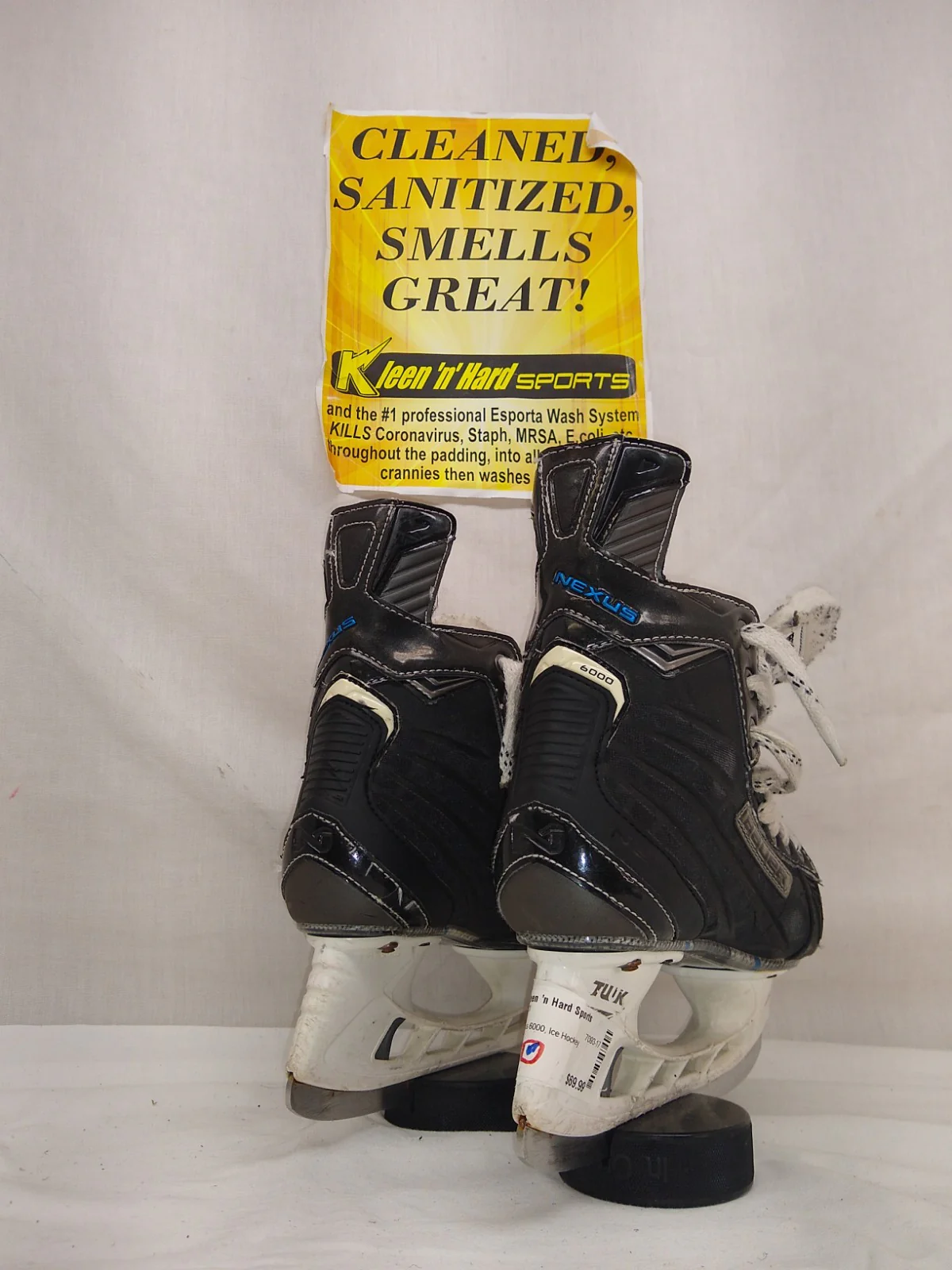 Used Bauer Nexus 6000 Size 1 D Ice Hockey Skates - Image 2