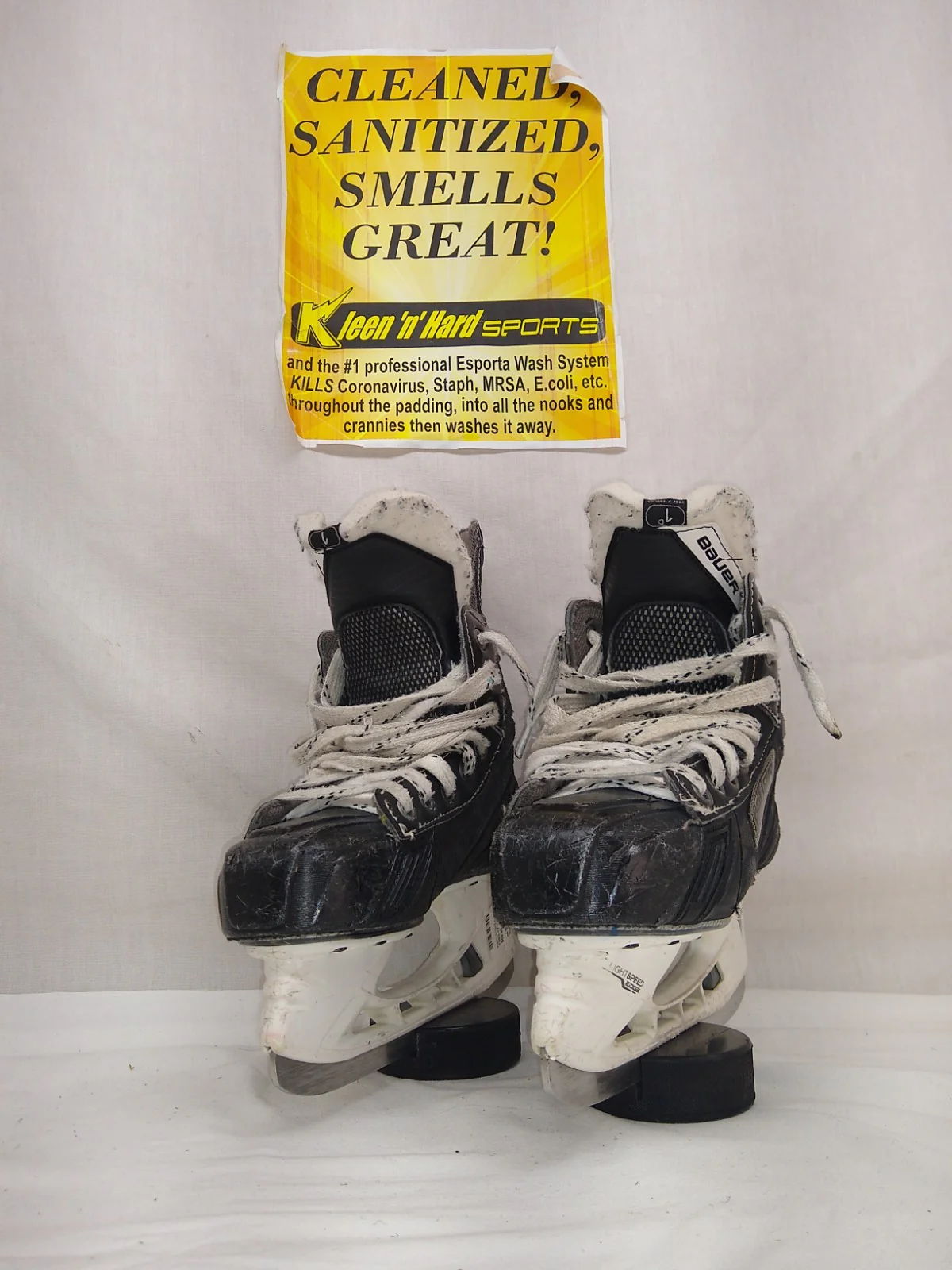 Used Bauer Nexus 6000 Size 1 D Ice Hockey Skates - Image 4