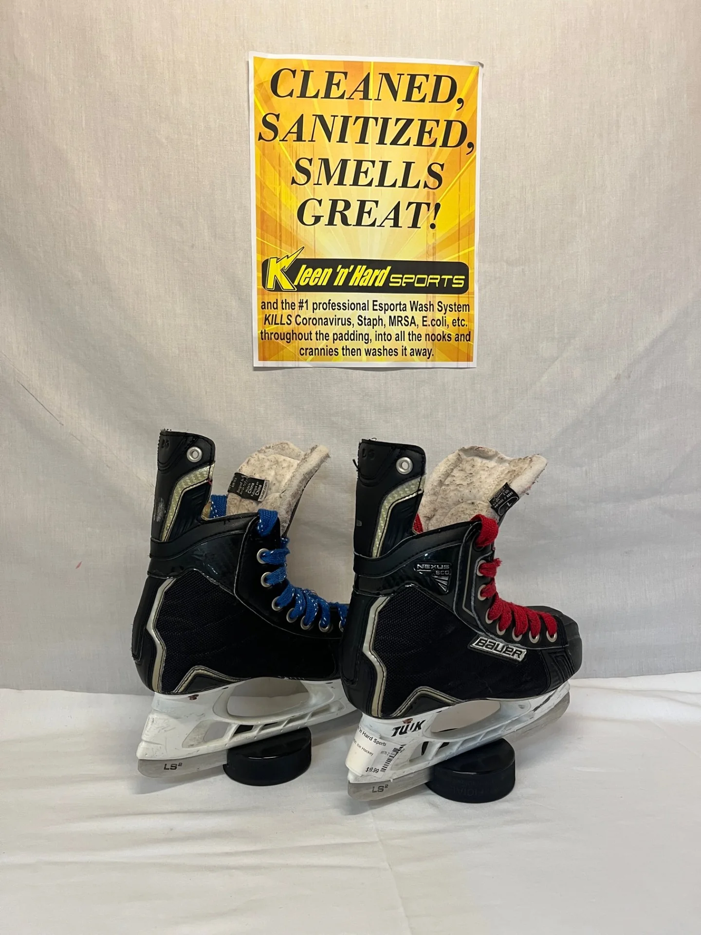 Used Bauer Nexus 800 Size 1 D Ice Hockey Skates - Image 2