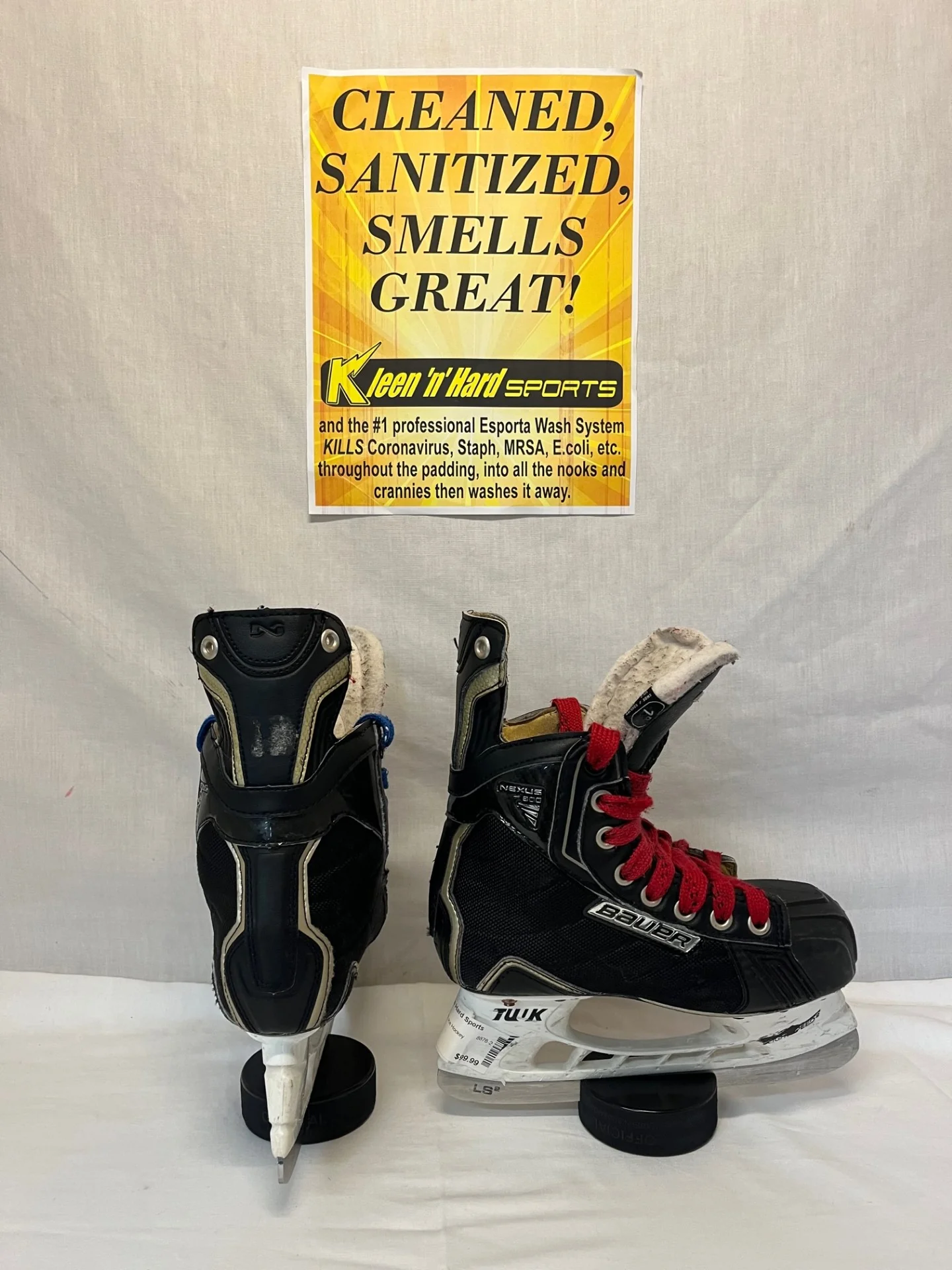 Used Bauer Nexus 800 Size 1 D Ice Hockey Skates - Image 5