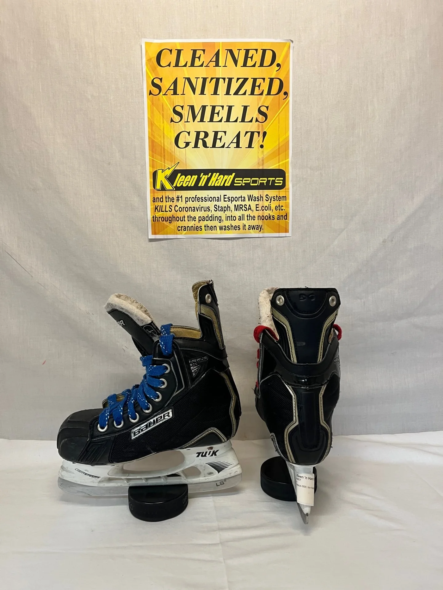 Used Bauer Nexus 800 Size 1 D Ice Hockey Skates - Image 6