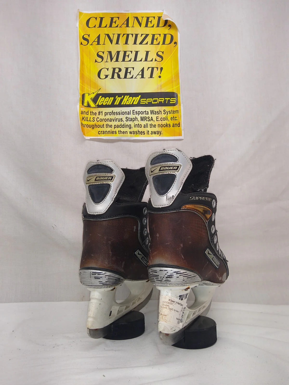 Used Bauer One75 Size 1 Ice Hockey Skates - Image 2