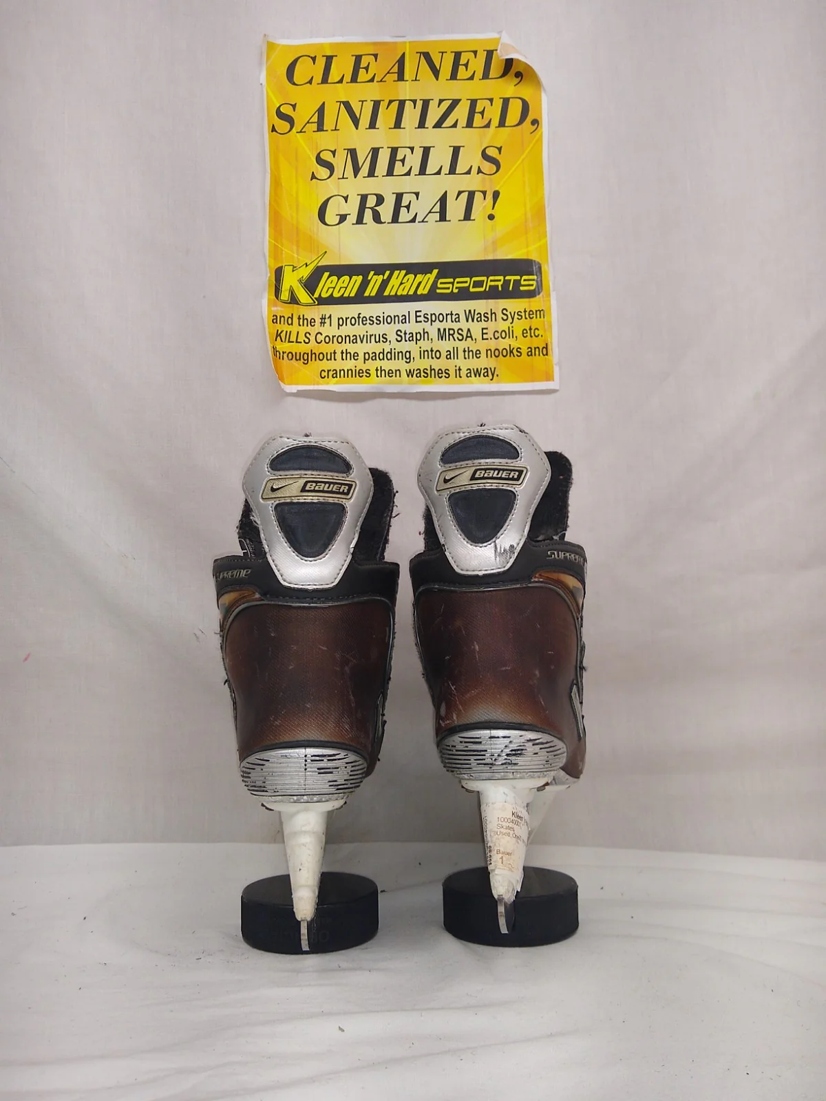 Used Bauer One75 Size 1 Ice Hockey Skates - Image 3