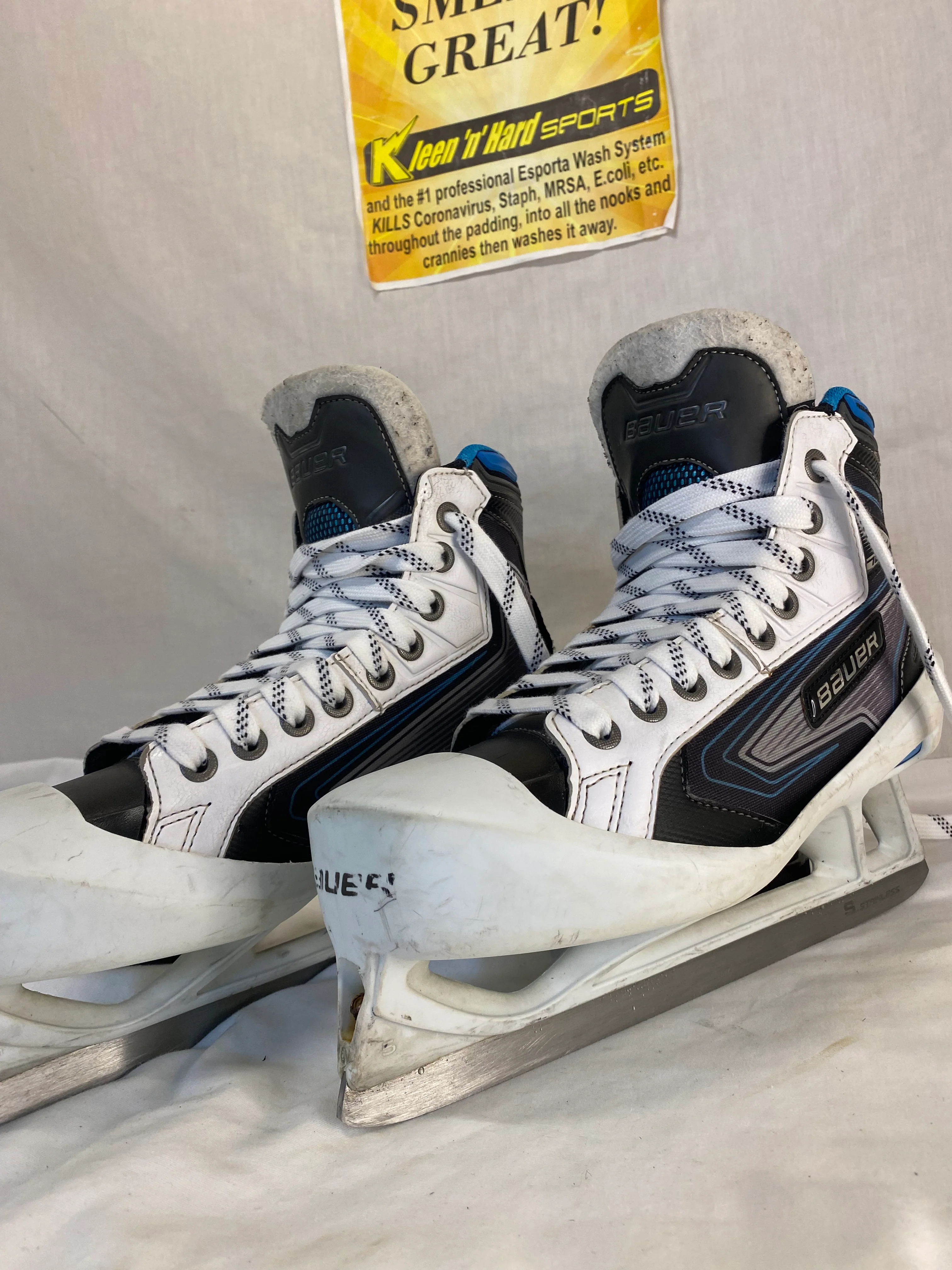 Used Bauer Reactor 7000 Size 5 EE Ice Hockey Goalie Skates - Image 3