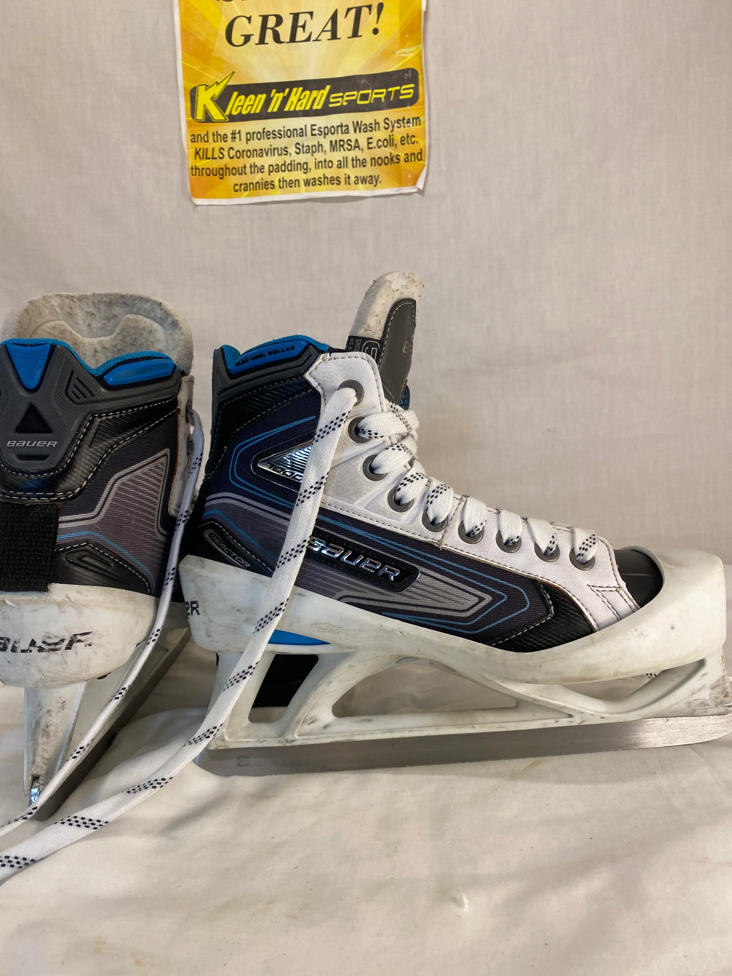 Used Bauer Reactor 7000 Size 5 EE Ice Hockey Goalie Skates - Image 5
