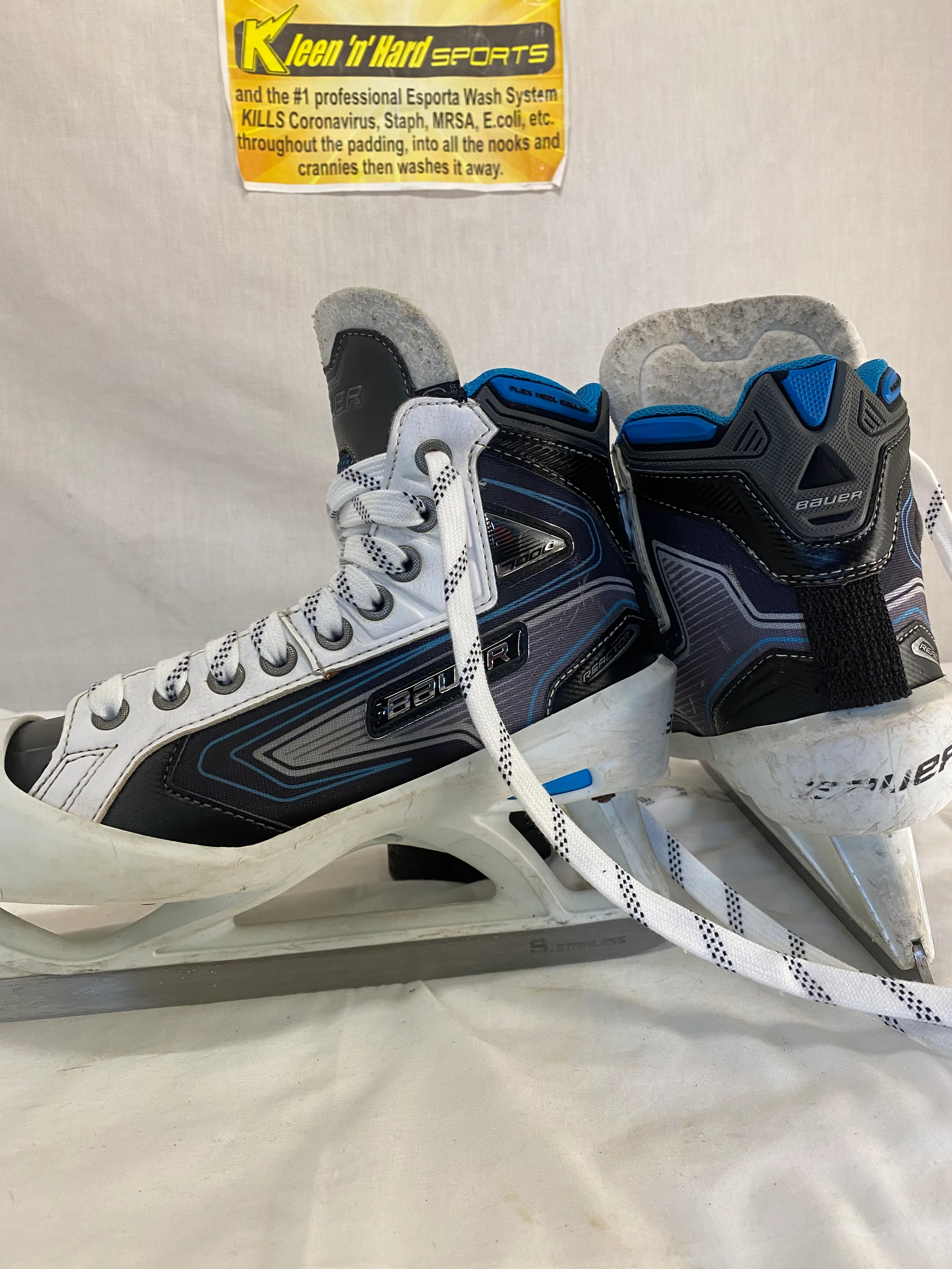 Used Bauer Reactor 7000 Size 5 EE Ice Hockey Goalie Skates - Image 6