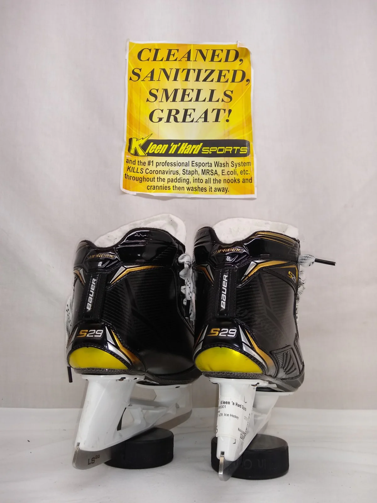 Used Bauer Supreme S29 Size 6 D Ice Hockey Goalie Skates - Image 3