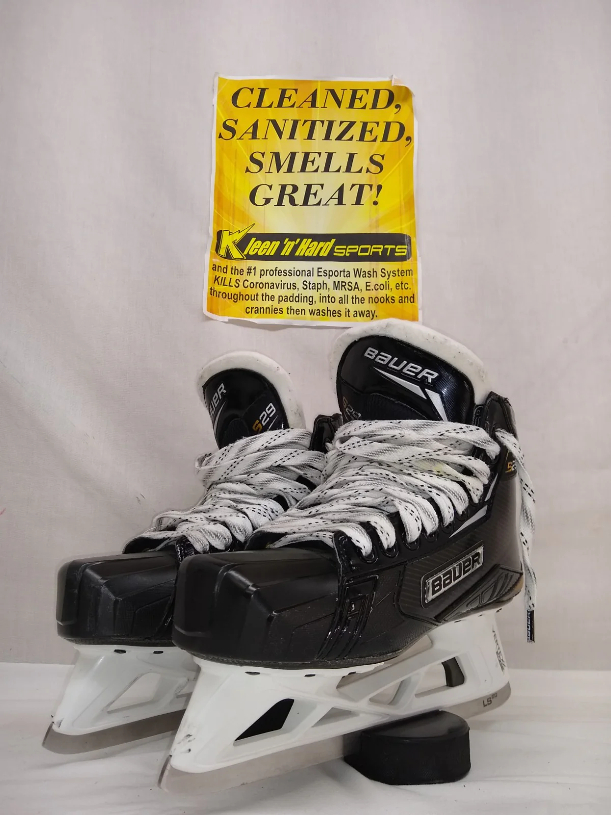 Used Bauer Supreme S29 Size 6 D Ice Hockey Goalie Skates - Image 5
