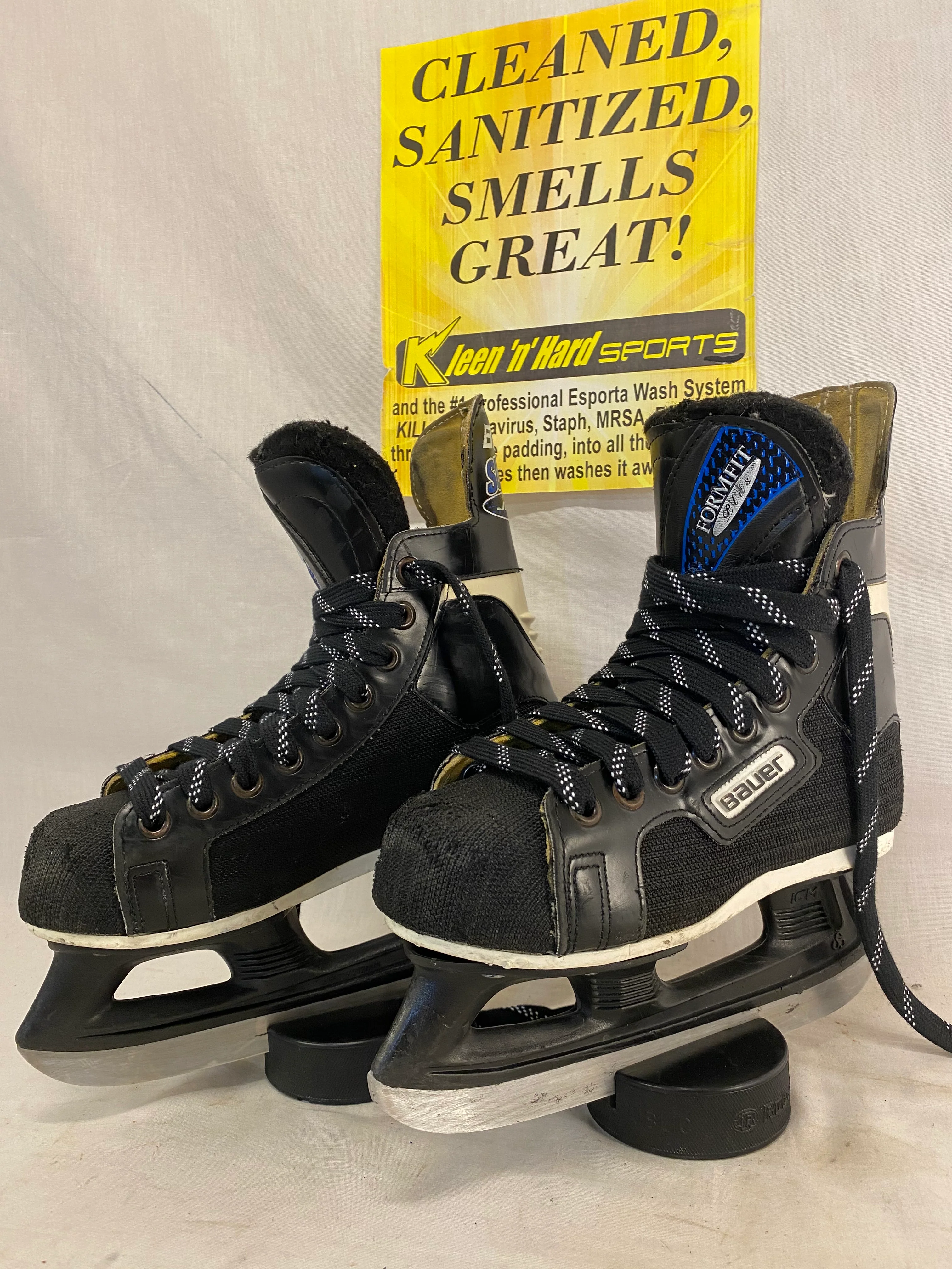 Used Bauer Supreme 90 Size 3 D Ice Hockey Skates - Image 7