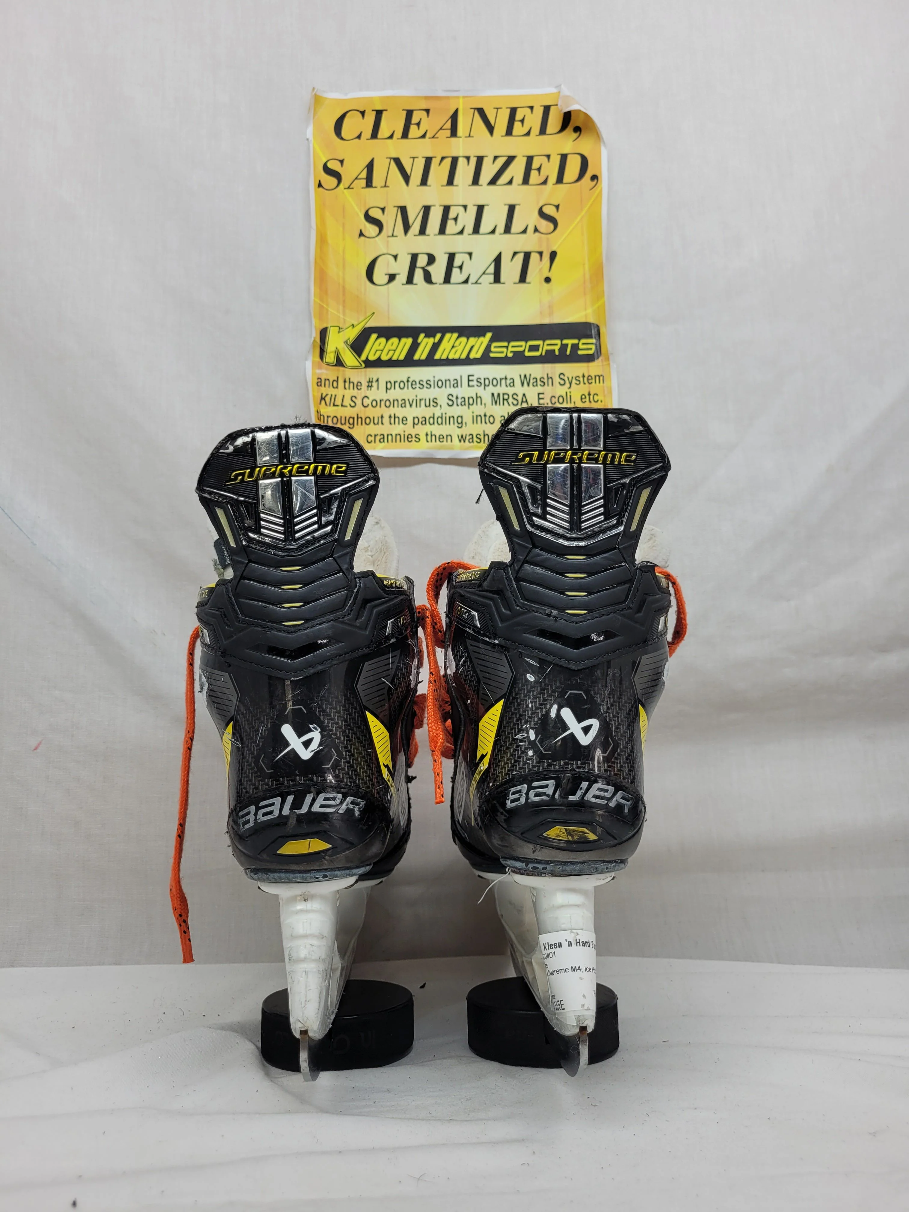 Used Bauer Supreme M4 Size 3.5 EE Ice Hockey Skates - Image 3