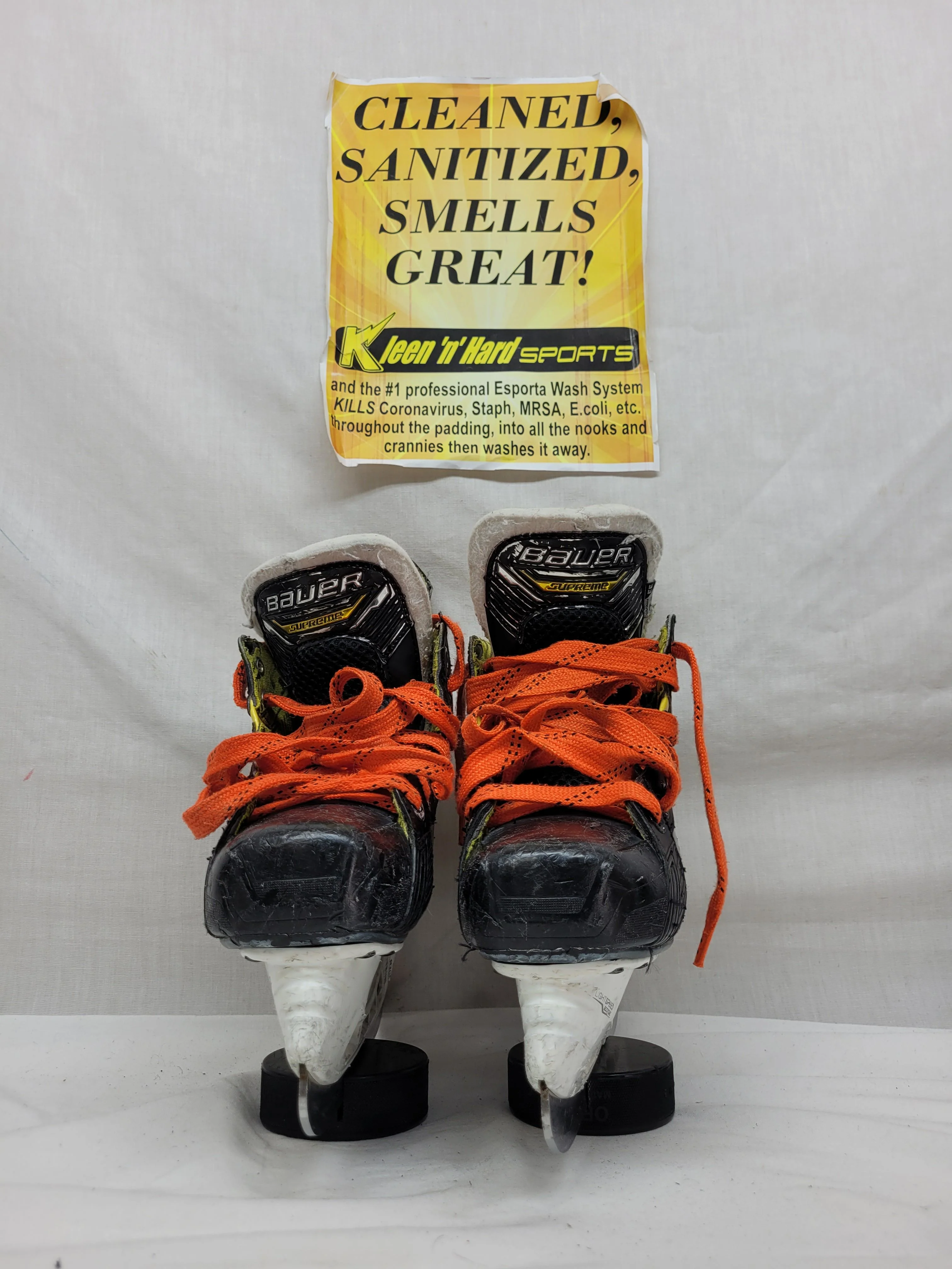 Used Bauer Supreme M4 Size 3.5 EE Ice Hockey Skates - Image 5