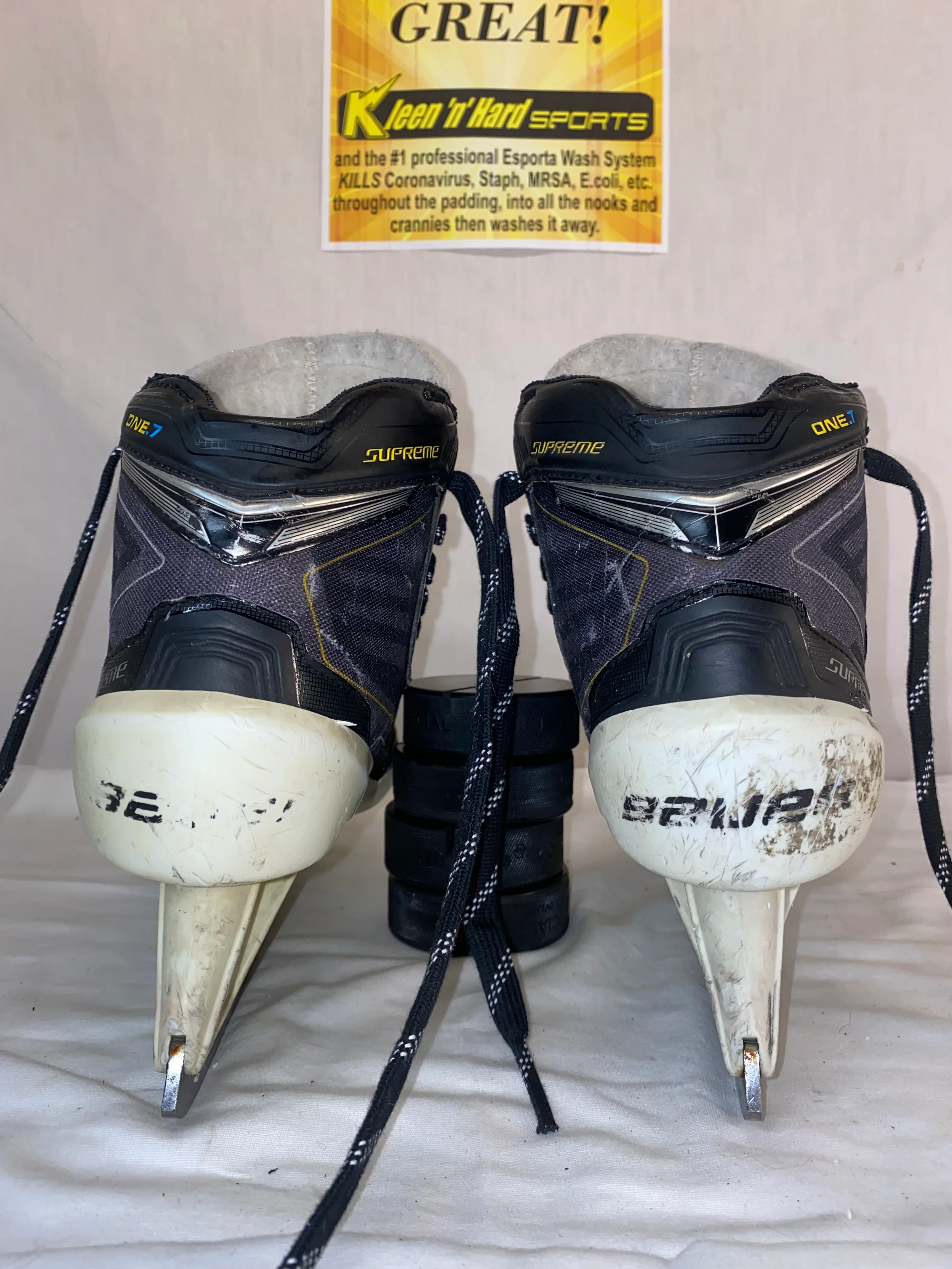 Used Bauer Supreme One.7 Size 7 D Ice Hockey Goalie Skates - Image 4