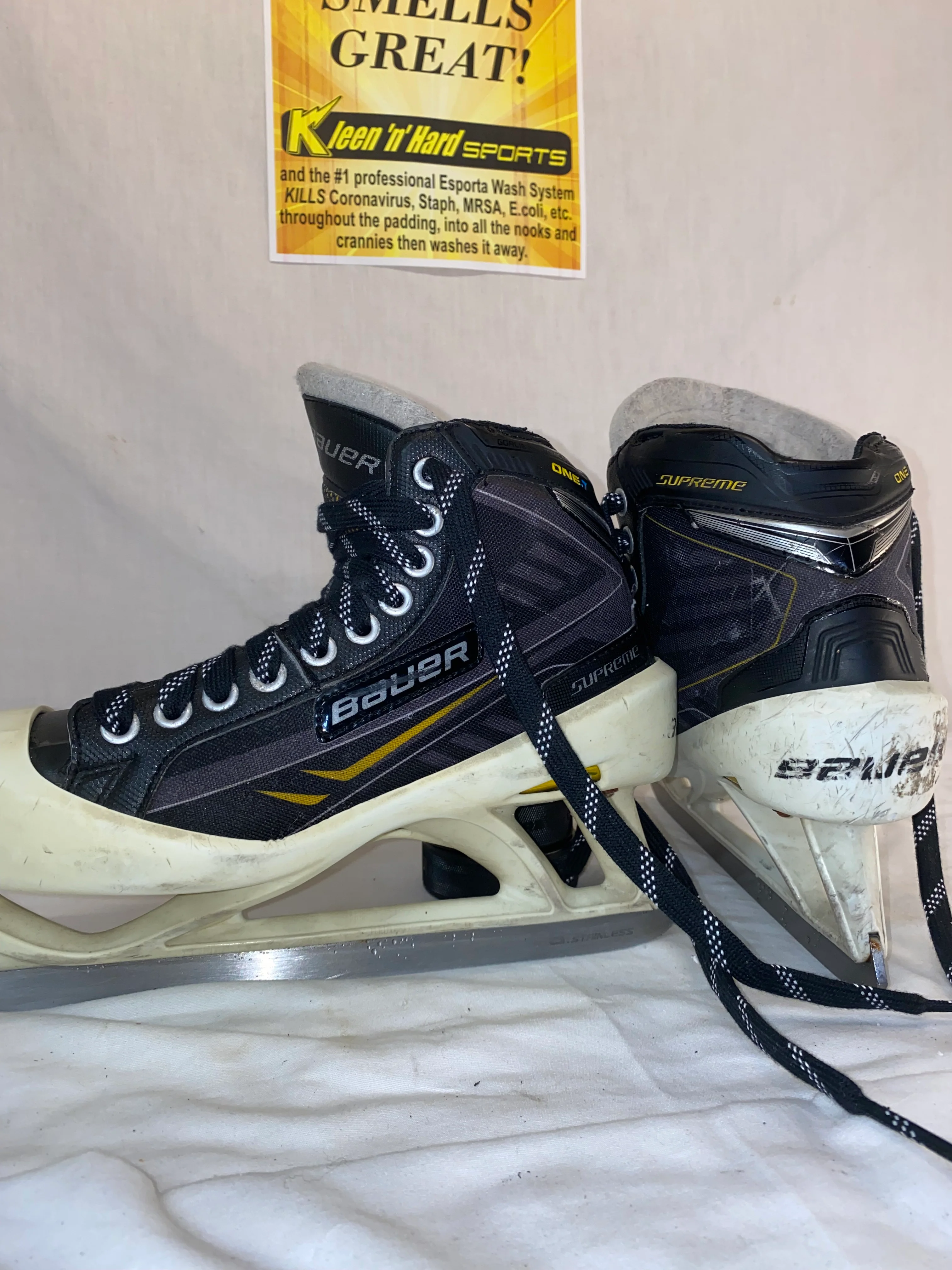 Used Bauer Supreme One.7 Size 7 D Ice Hockey Goalie Skates - Image 6
