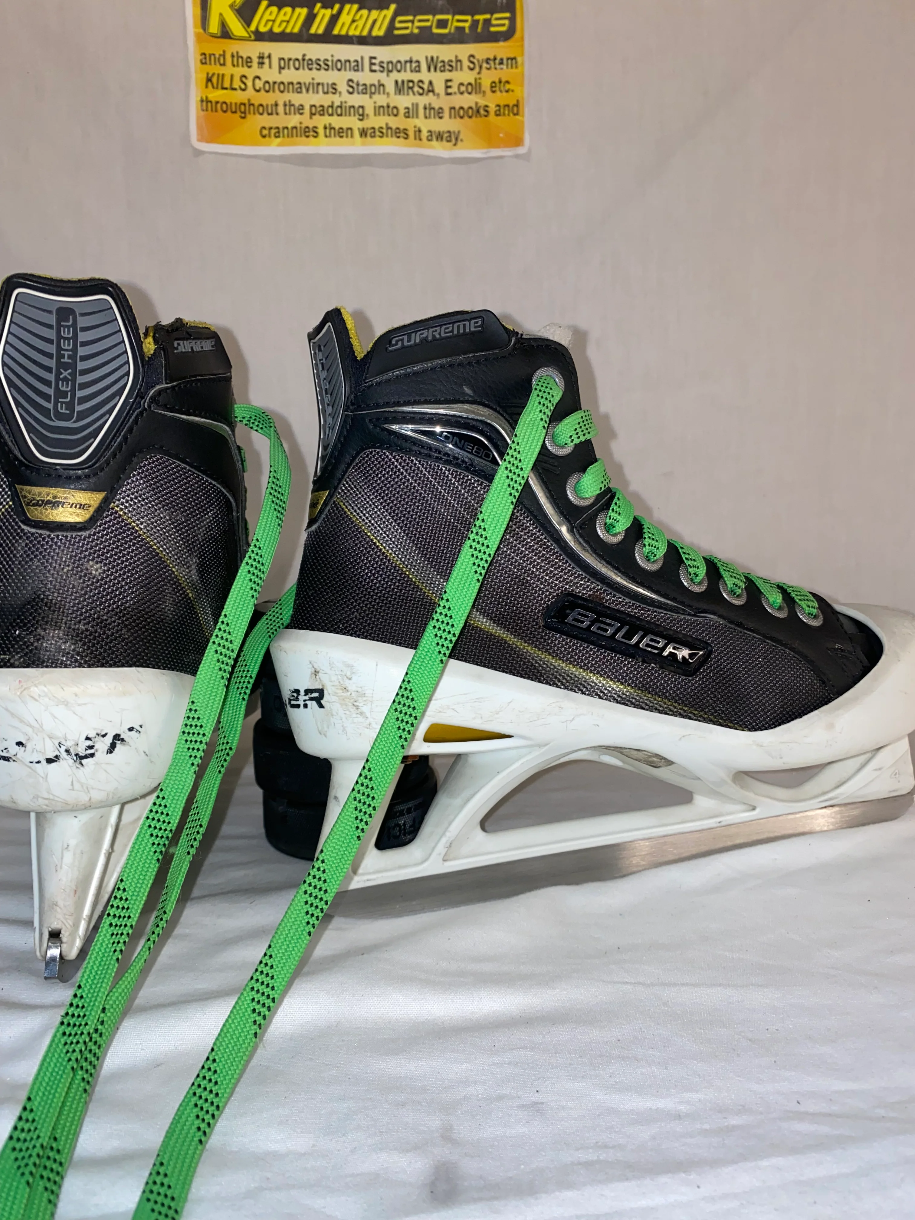 Used Bauer Supreme One80 Size 4.5 D Ice Hockey Goalie Skates - Image 5