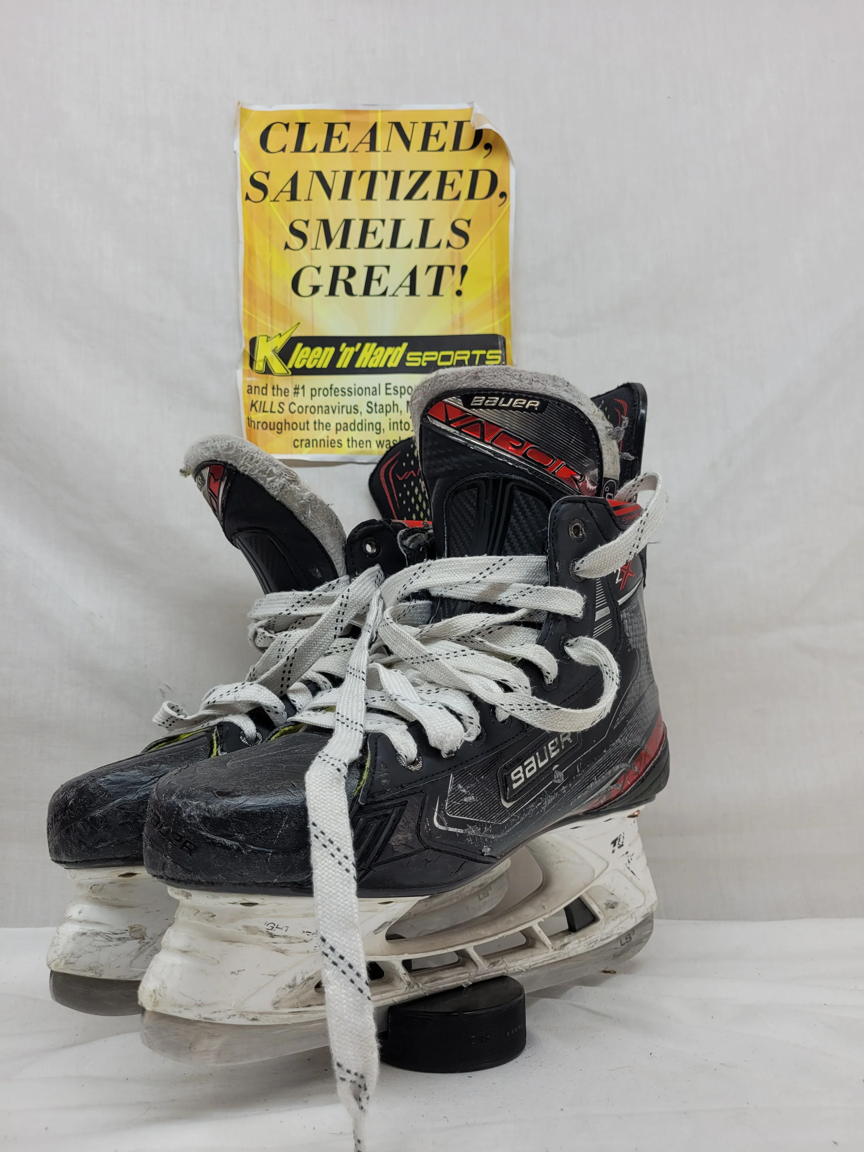 Used Bauer Vapor 2X Size 10 Ice Hockey Skates - Image 2