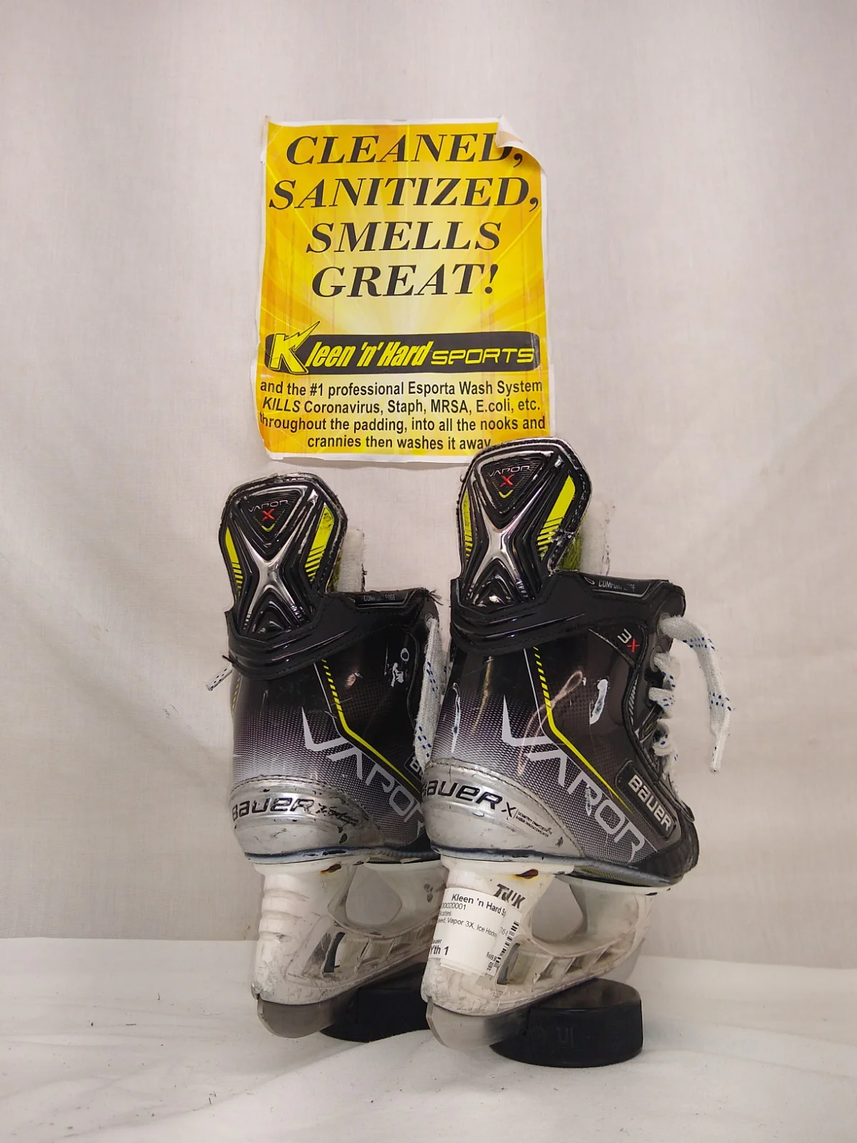 Used Bauer Vapor 3X Size Yth 1 Ice Hockey Skates - Image 2