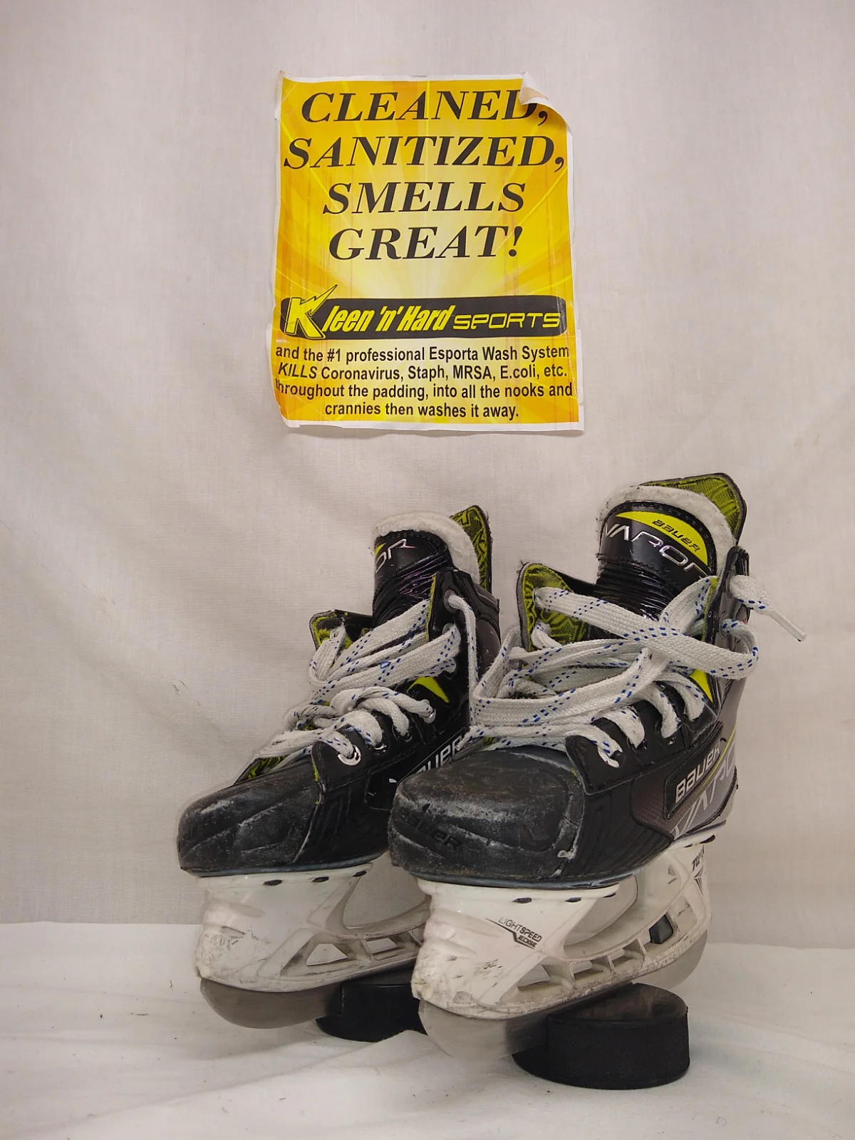 Used Bauer Vapor 3X Size Yth 1 Ice Hockey Skates - Image 4