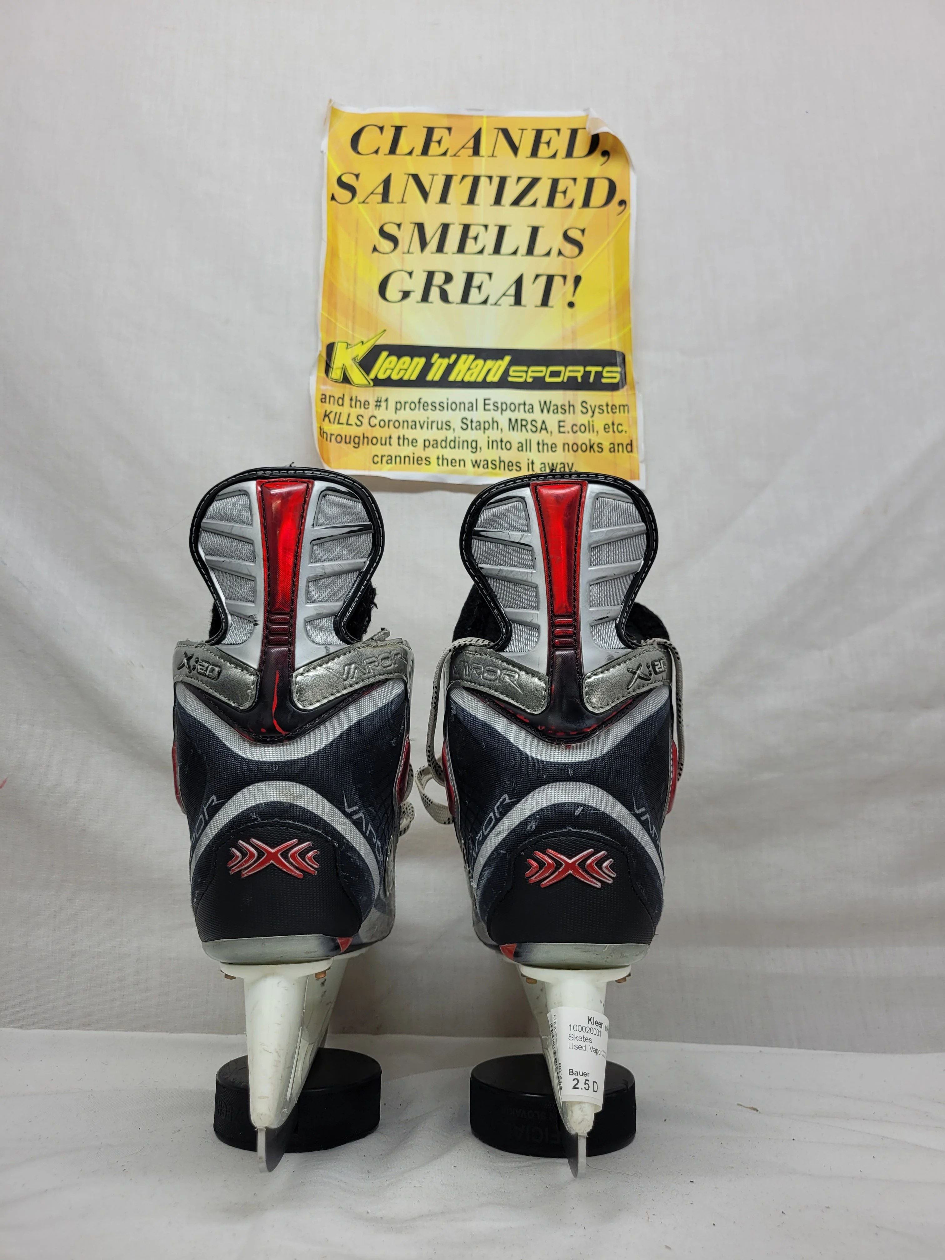 Used Bauer Vapor X:20 Size 2.5 D Ice Hockey Skates - Image 2