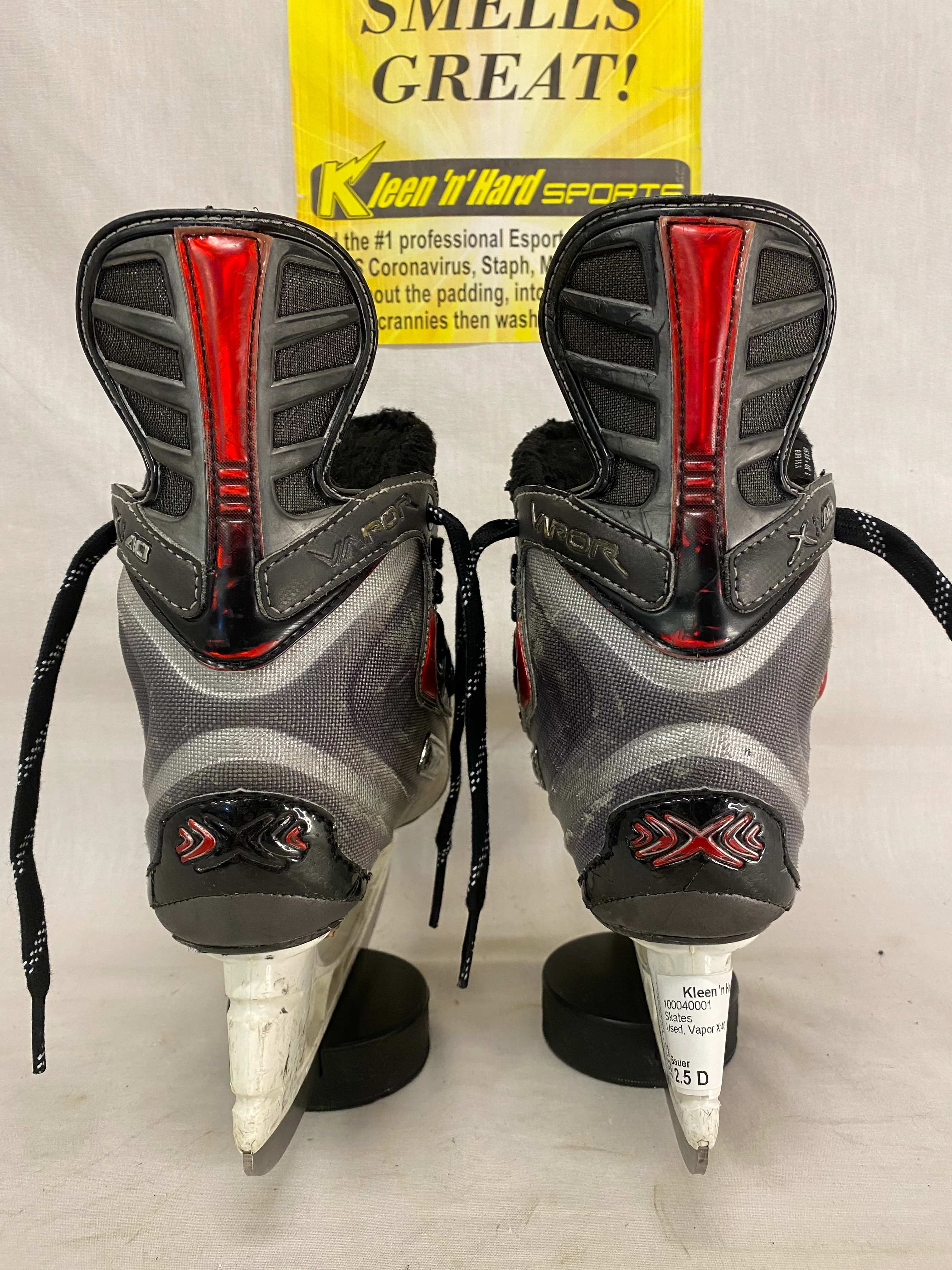 Used Bauer Vapor X:40 Size 2.5 D Ice Hockey Skates - Image 4