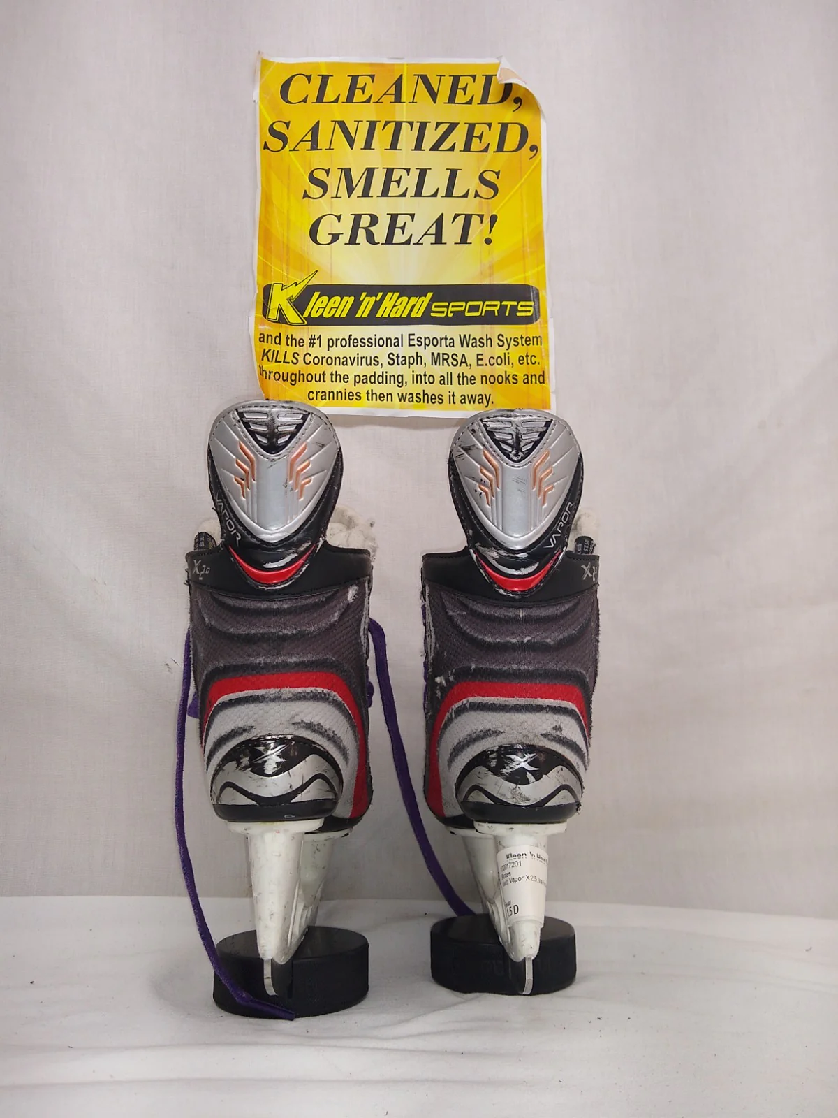 Used Bauer Vapor X2.5 Size 1.5 D Ice Hockey Skates - Image 3
