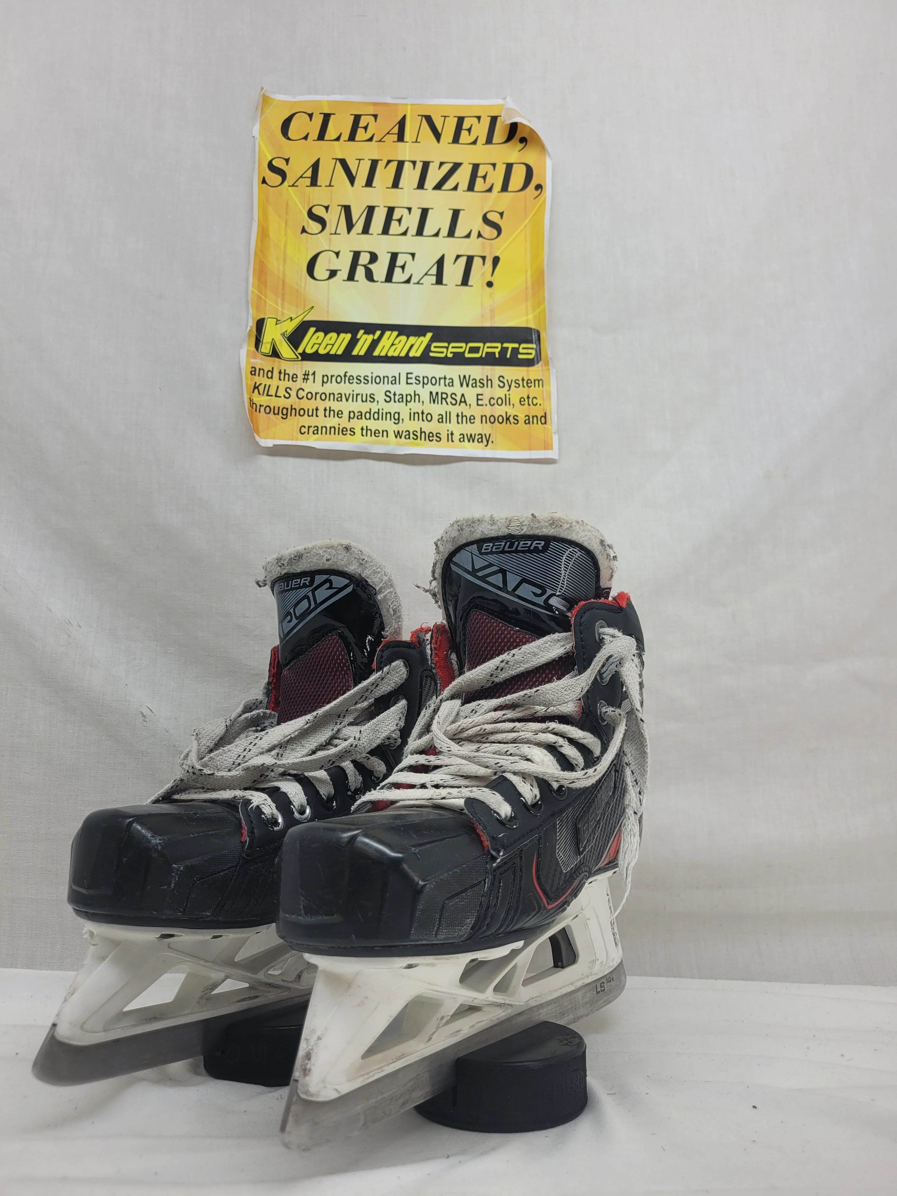 Used Bauer Vapor X2.7 Size 2.5 D Hockey Goalie Goalie Skates - Image 4