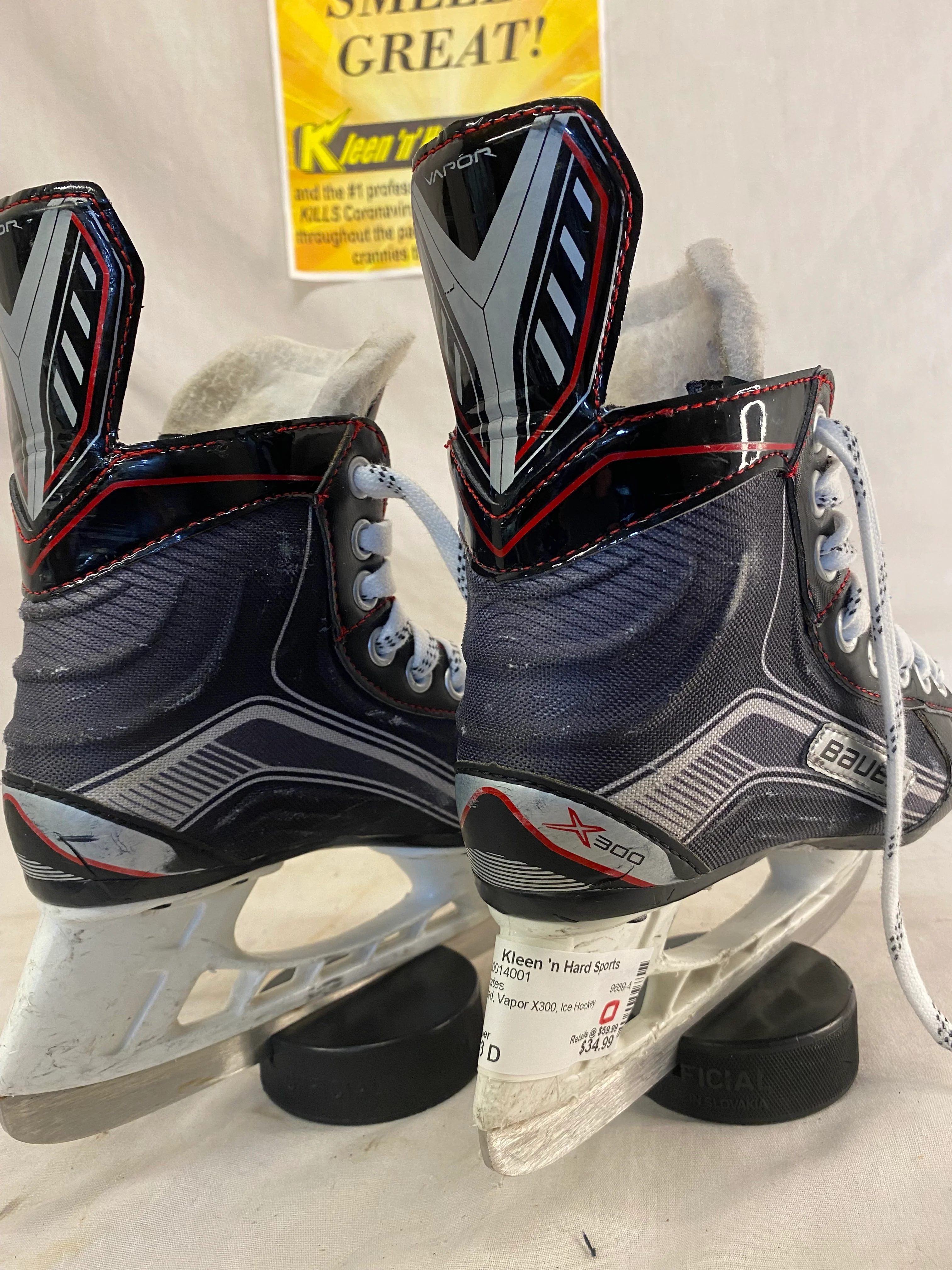 Used Bauer Vapor X300 Ice Hockey Size 13 D Skates - Image 3