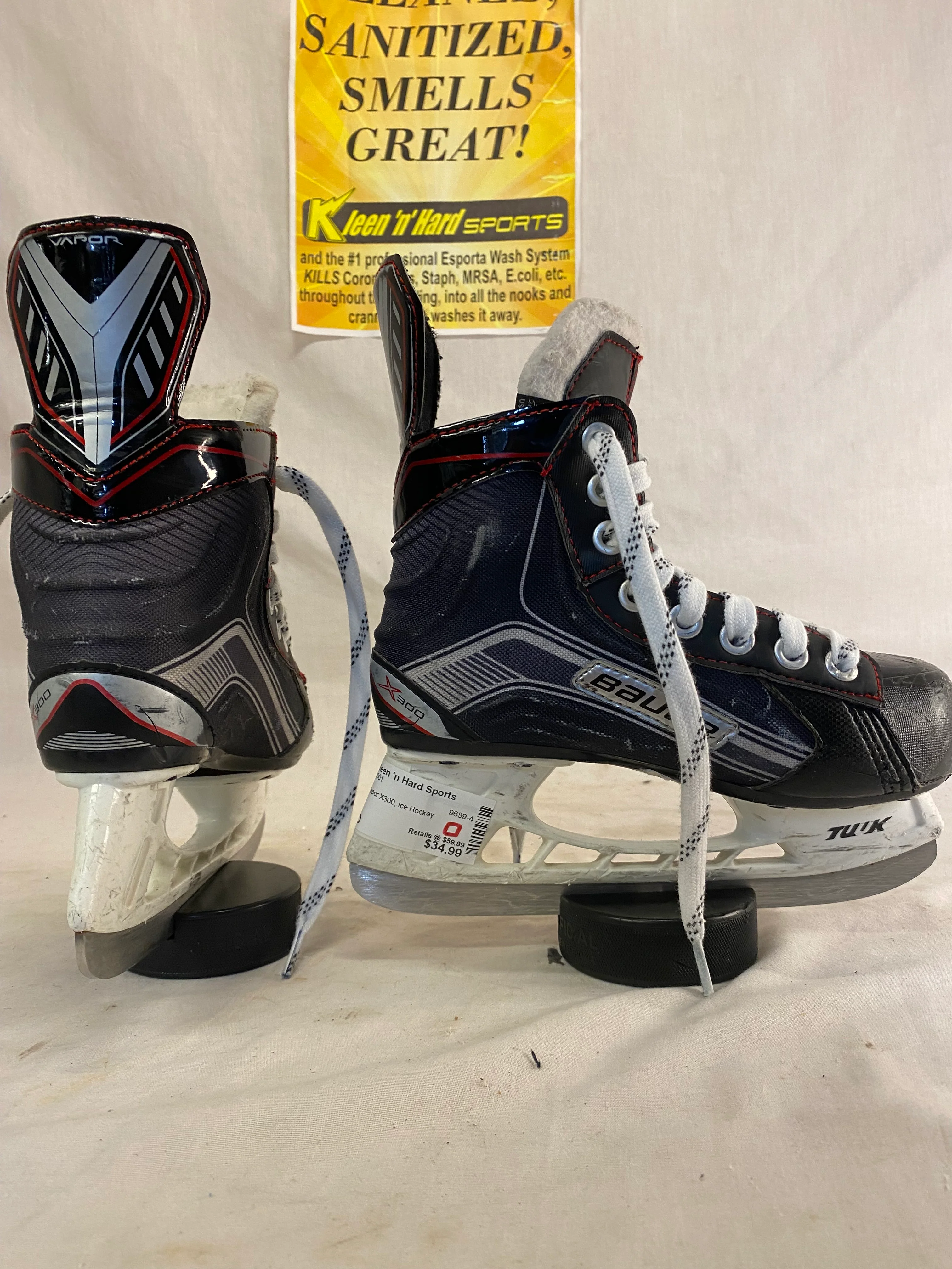 Used Bauer Vapor X300 Ice Hockey Size 13 D Skates - Image 5