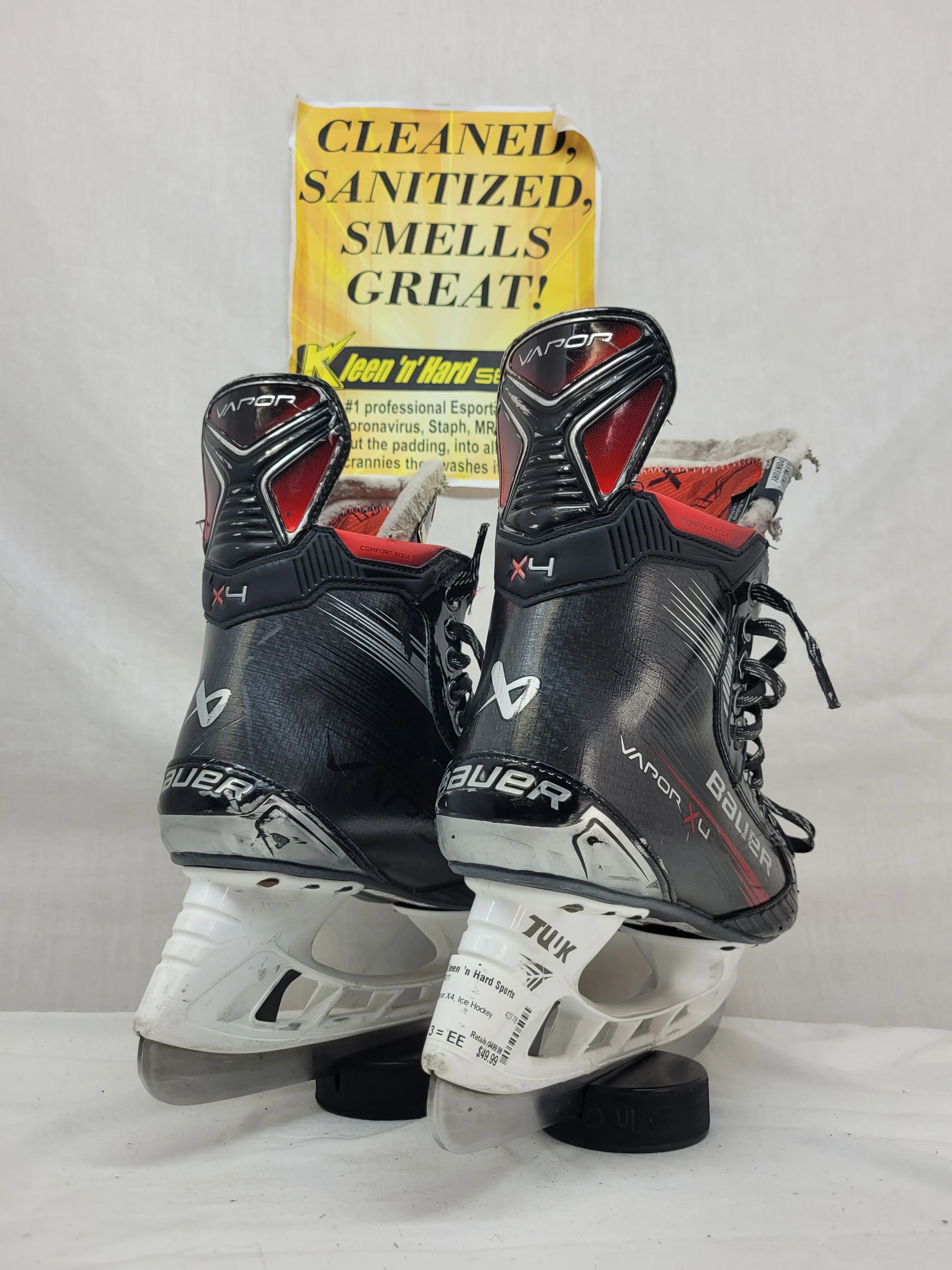 Used Bauer Vapor X4 Size 8 FIT 3 = EE Ice Hockey Skates - Image 2