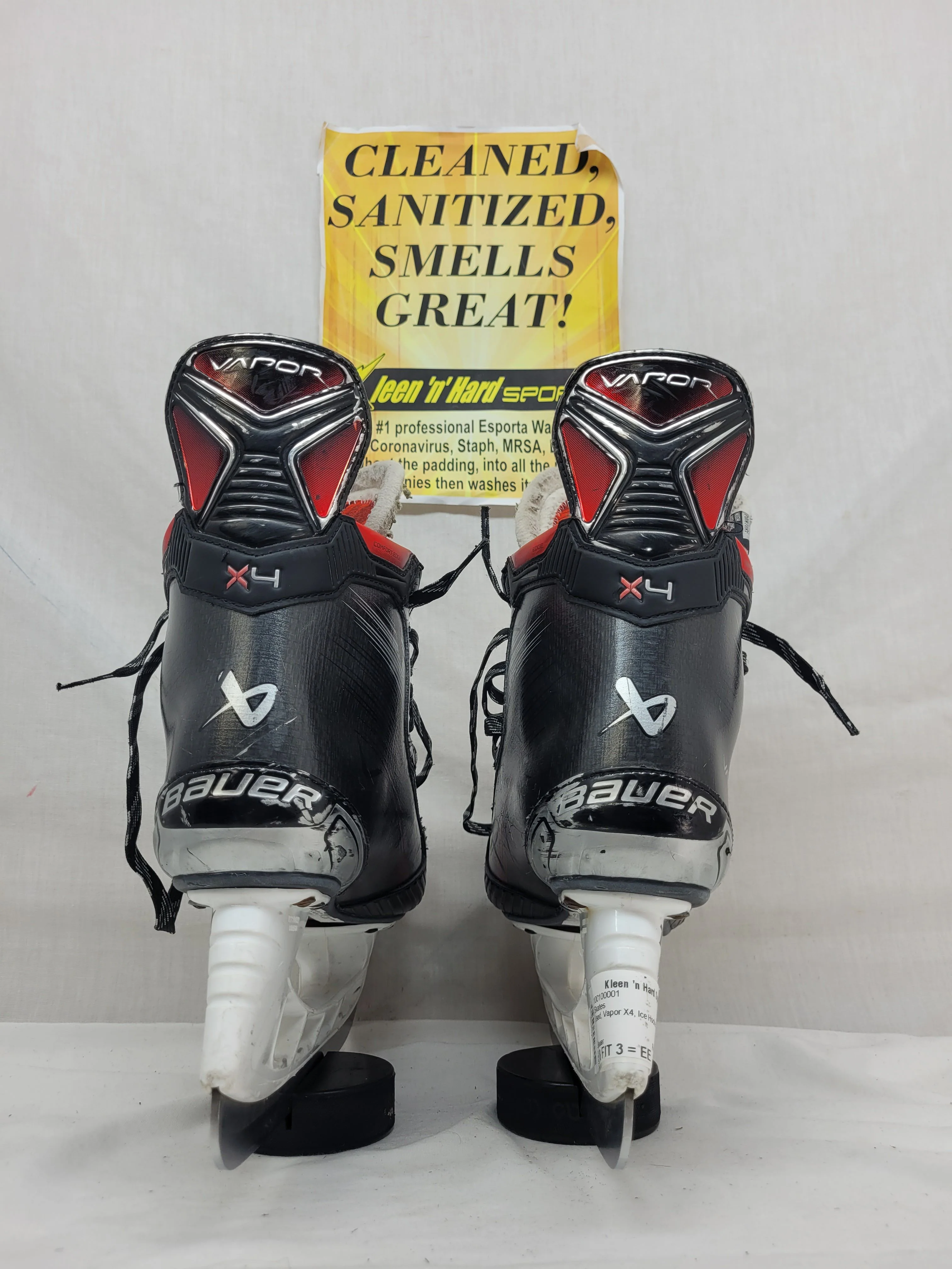 Used Bauer Vapor X4 Size 8 FIT 3 = EE Ice Hockey Skates - Image 3