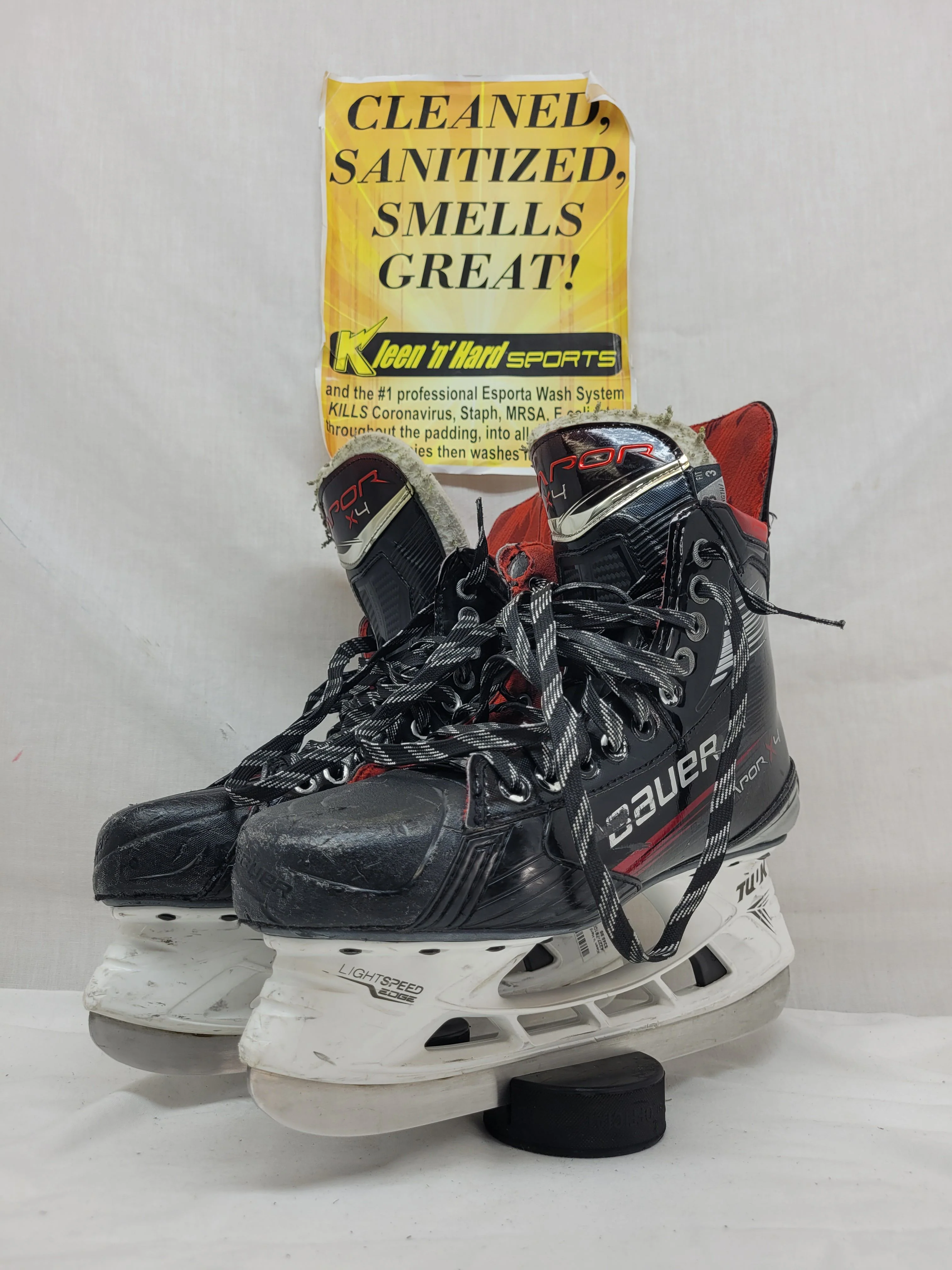 Used Bauer Vapor X4 Size 8 FIT 3 = EE Ice Hockey Skates - Image 4
