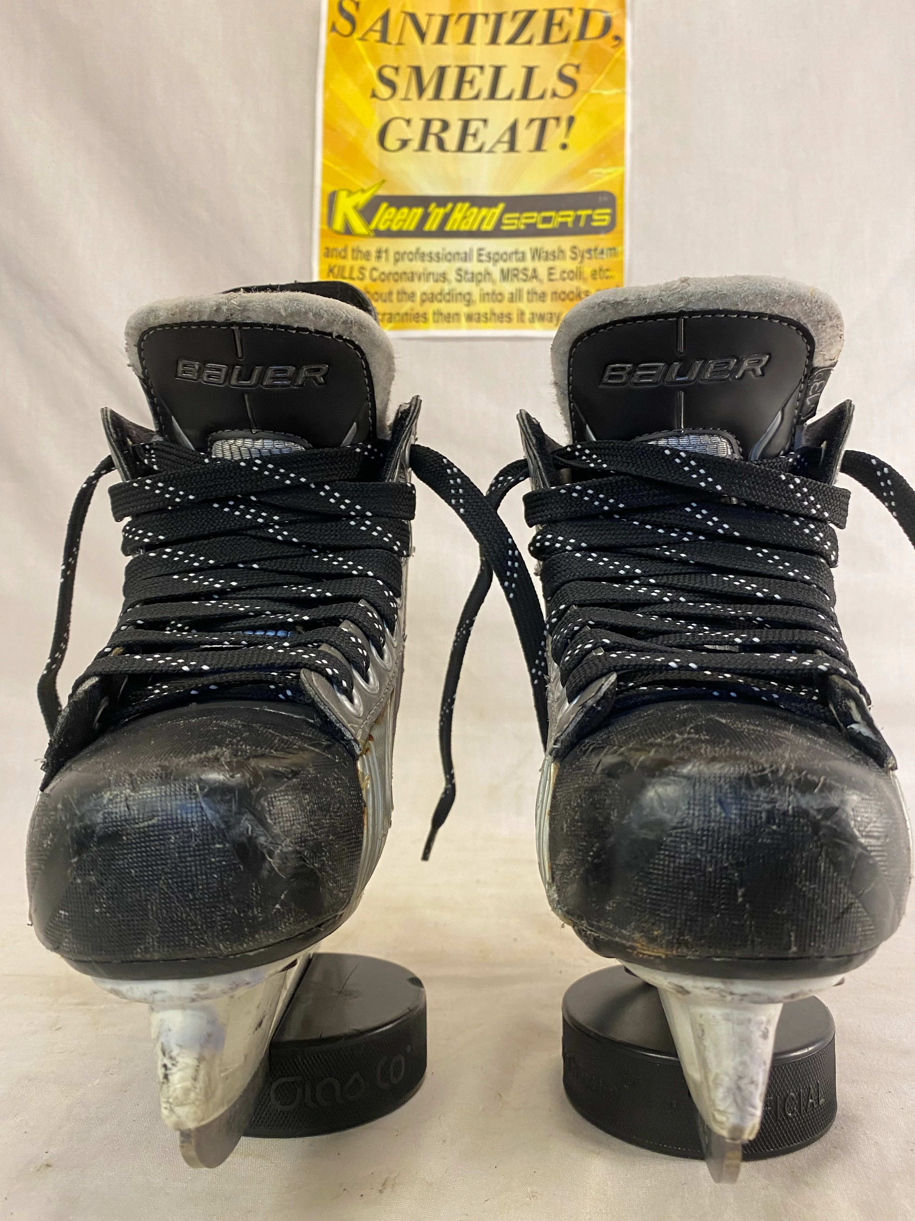 Used Bauer Vapor X7.0 Ice Hockey Size Yth 13 D Skates - Image 8