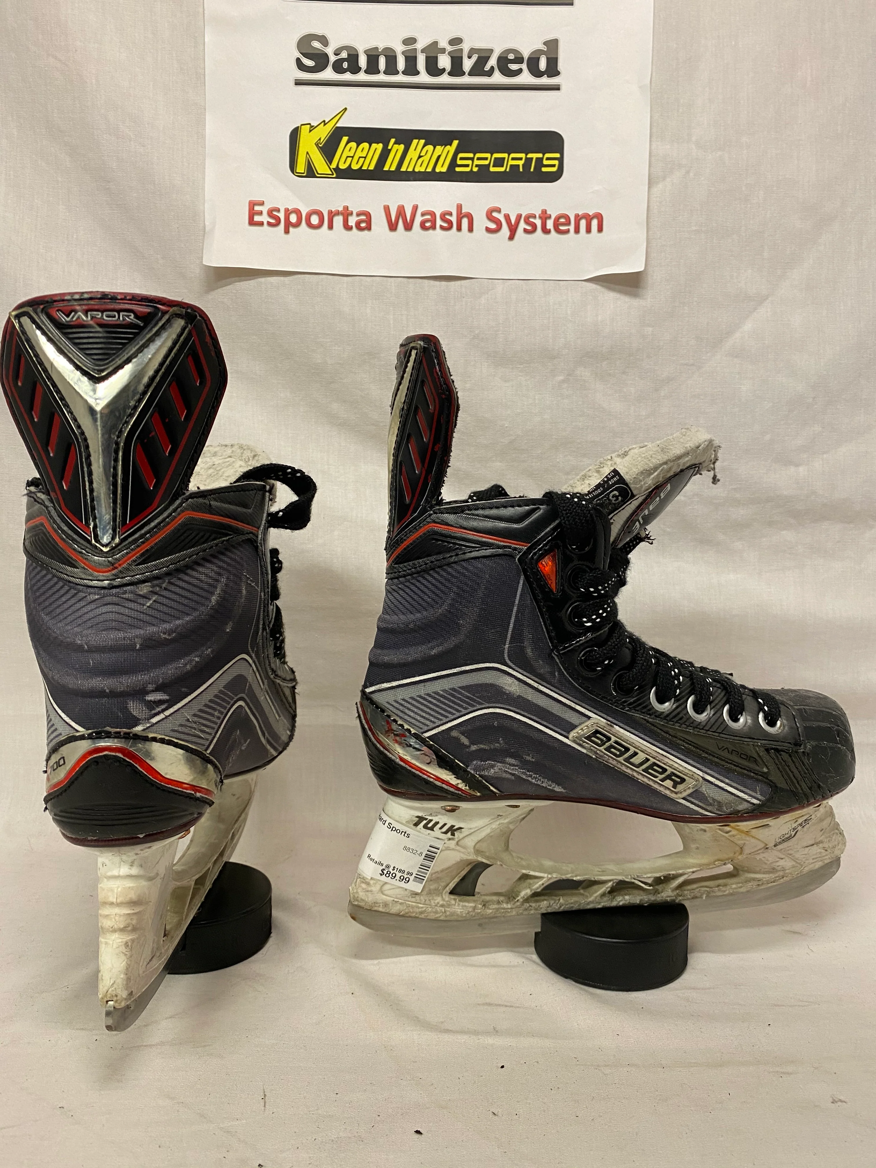 Used Bauer Vapor X700 Size 3.5 D Ice Hockey Skates - Image 4