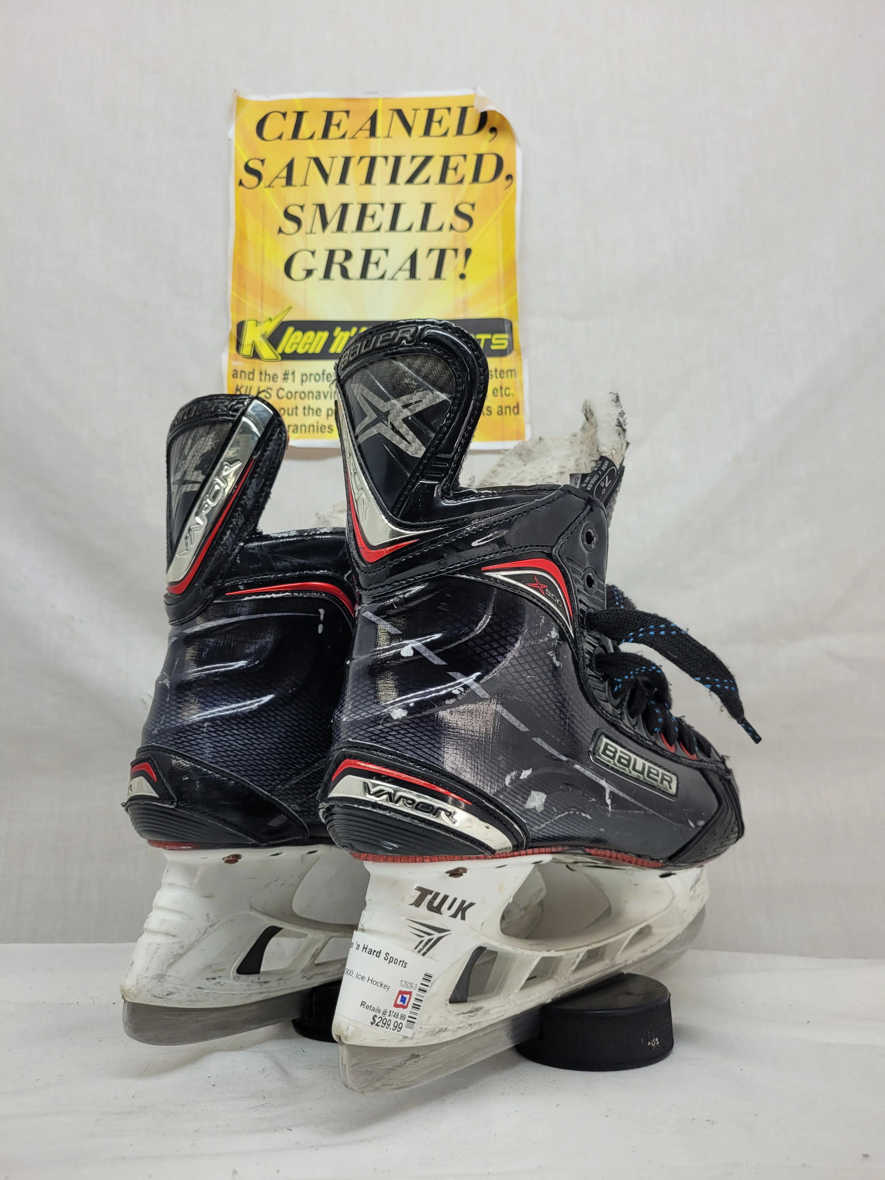 Used Bauer Vapor X900 Size 7.5 Ice Hockey Skates - Image 2