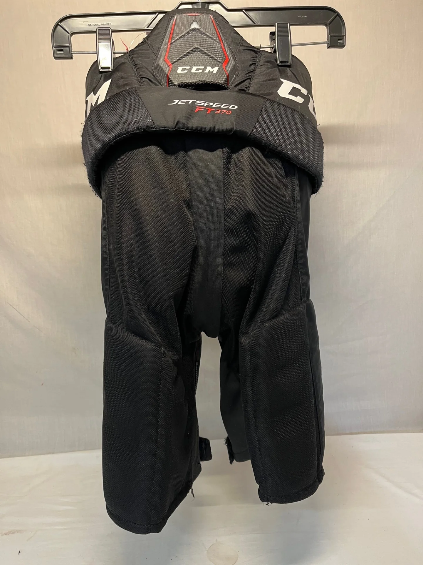 Used CCM FT 370 Size Jr L Black/Red Hockey Pants - Image 2