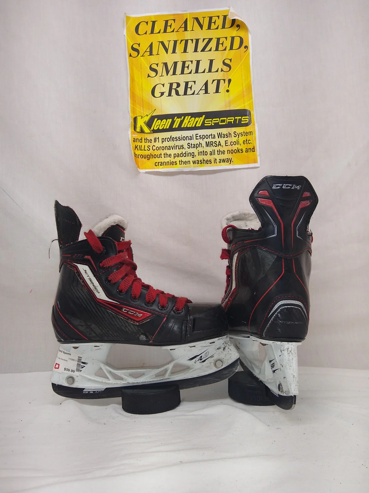 Used CCM JetSpeed 271 Size 1.5 D Ice Hockey Skates - Image 6