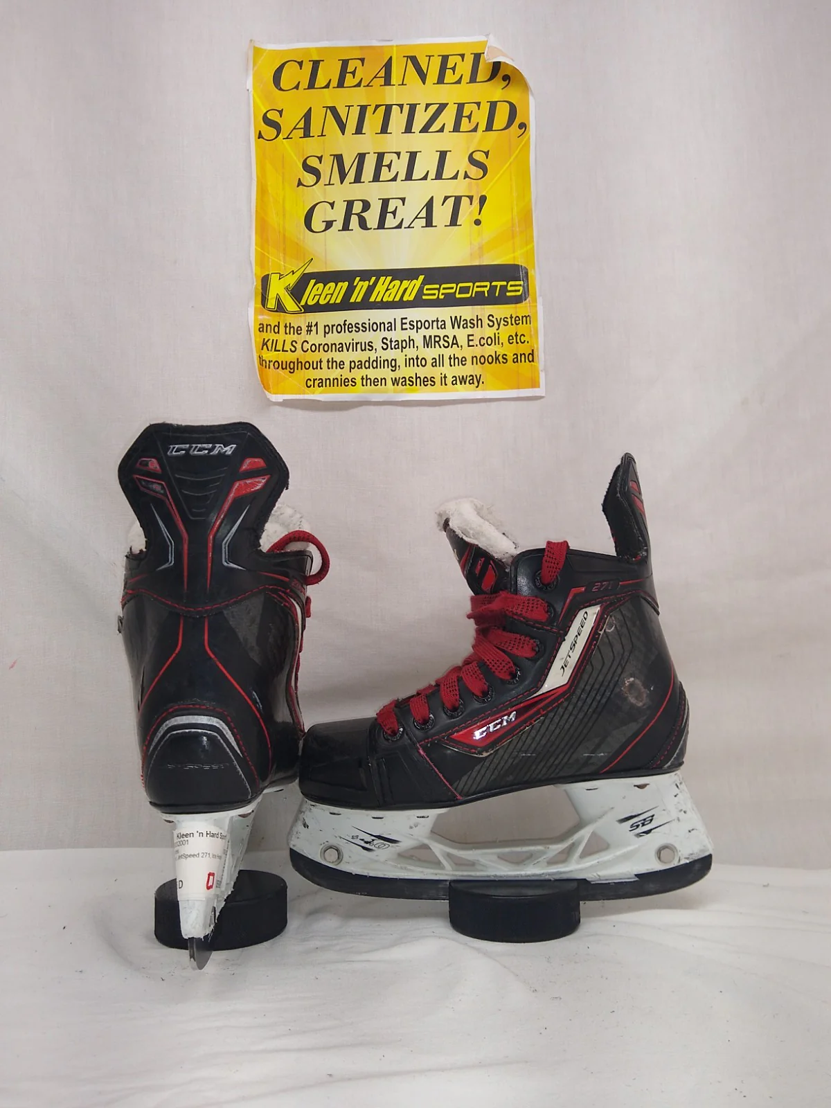 Used CCM JetSpeed 271 Size 1.5 D Ice Hockey Skates - Image 7