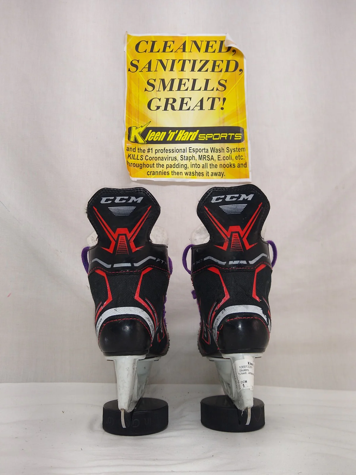 Used CCM Jetspeed FT340 Size 1 Ice Hockey Skates - Image 3