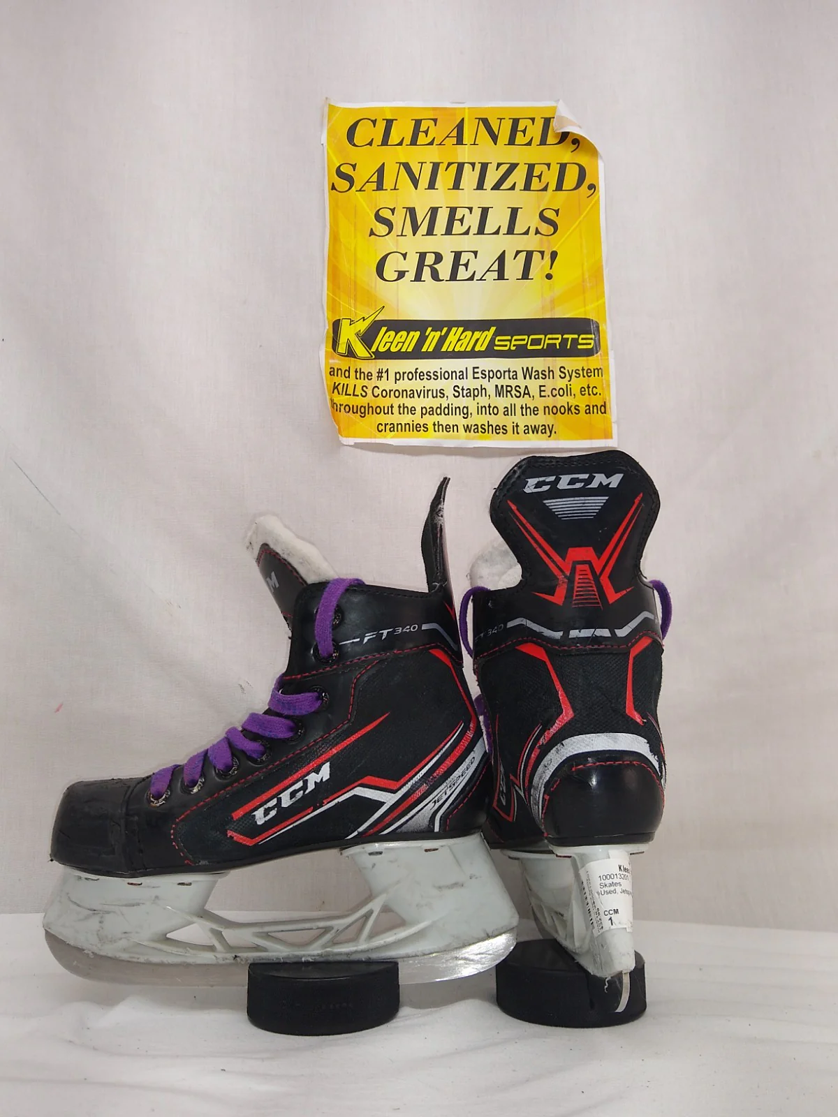 Used CCM Jetspeed FT340 Size 1 Ice Hockey Skates - Image 5