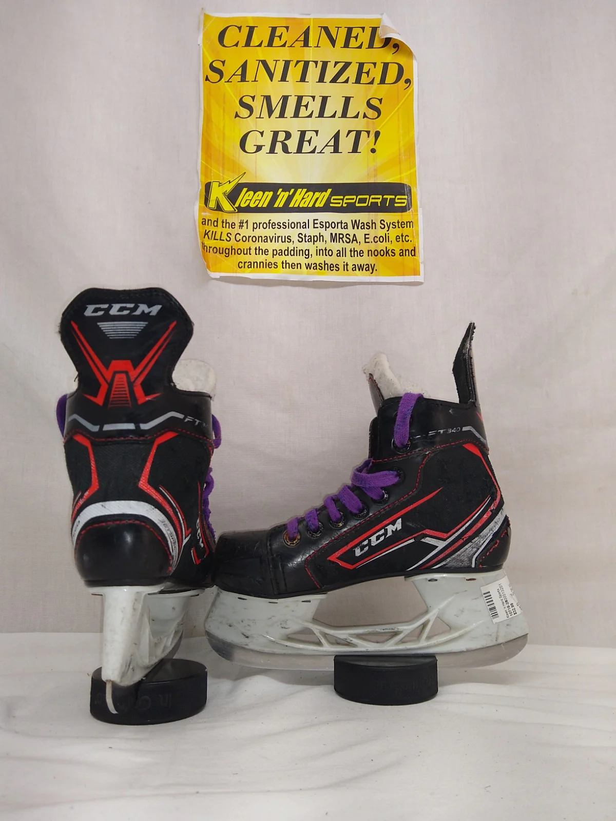 Used CCM Jetspeed FT340 Size 1 Ice Hockey Skates - Image 6